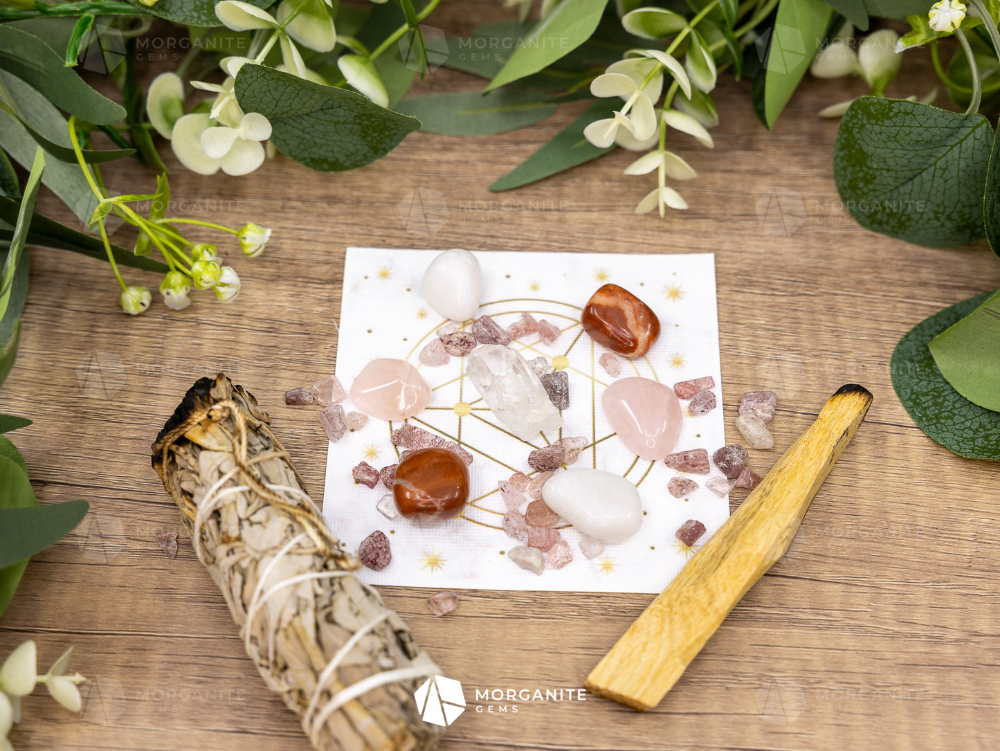 Crystal Grid Set for Attracting a Soulmate