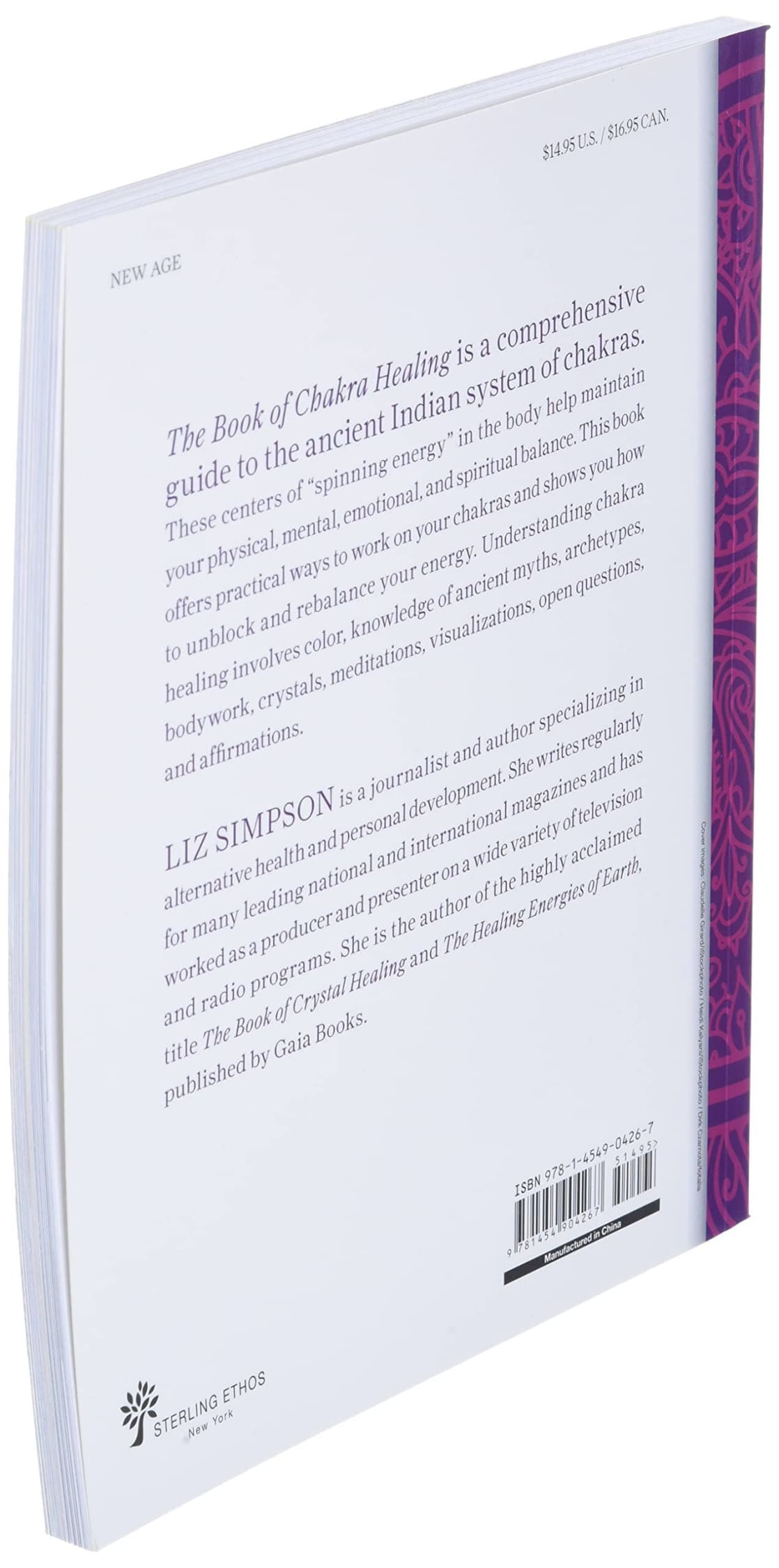 Book of Chakra Healing by Liz Simpson-Morganite Gems