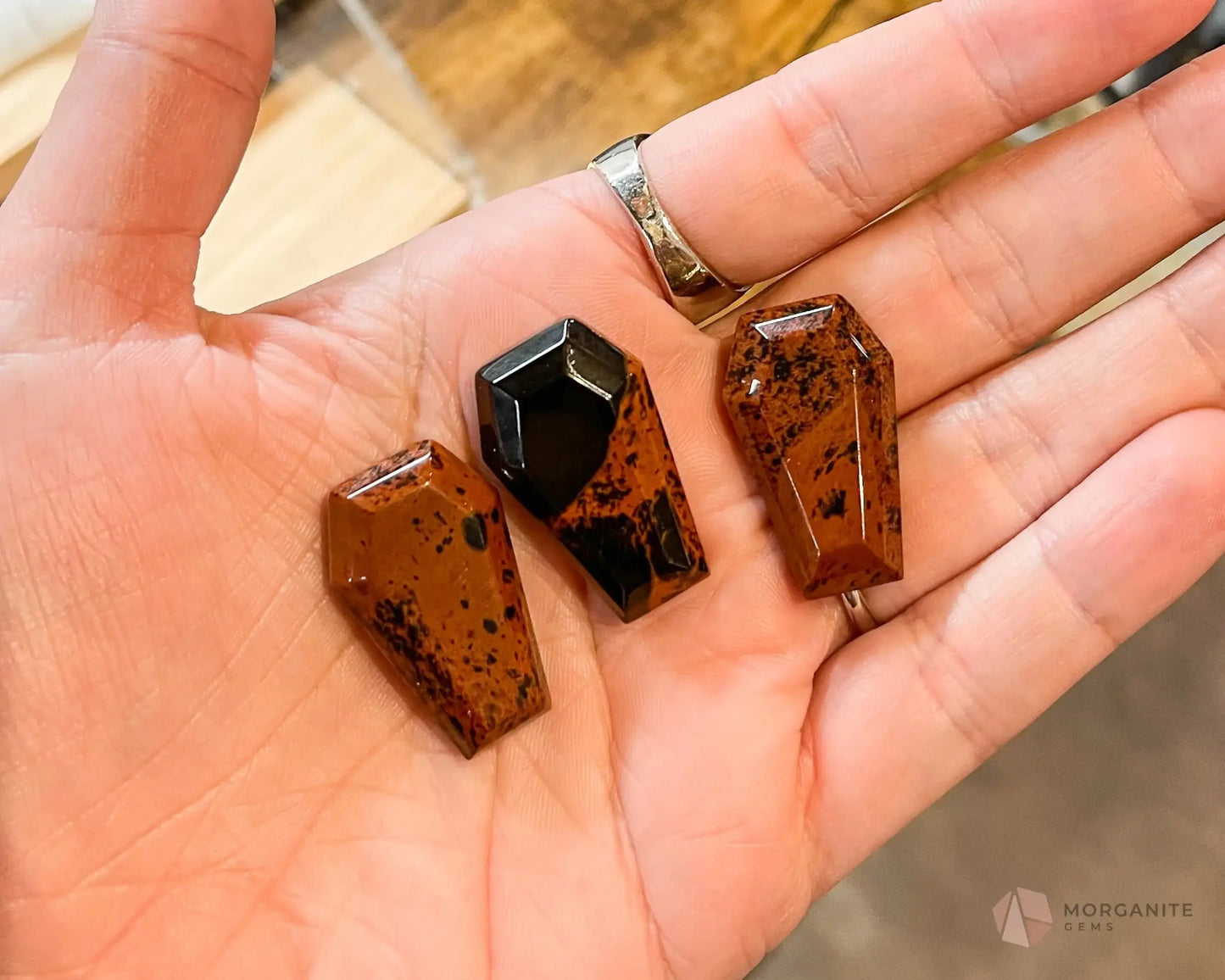 Coffin Gemstone 1"-Morganite Gems