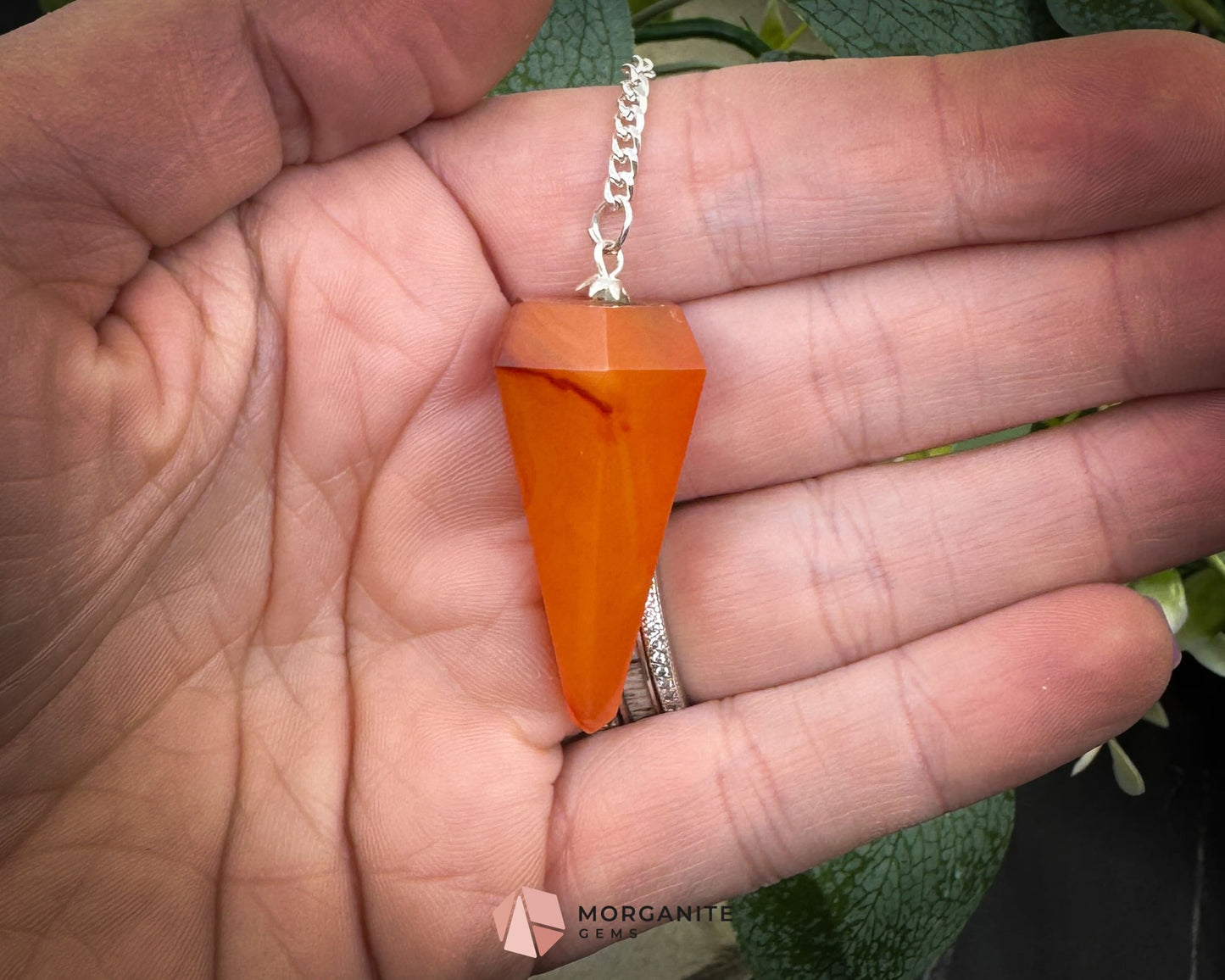 Crystal Pendulums for Energy Work Divination & Spiritual Guidance | Mini & Regular Sizes - Carnelian - Metaphysical