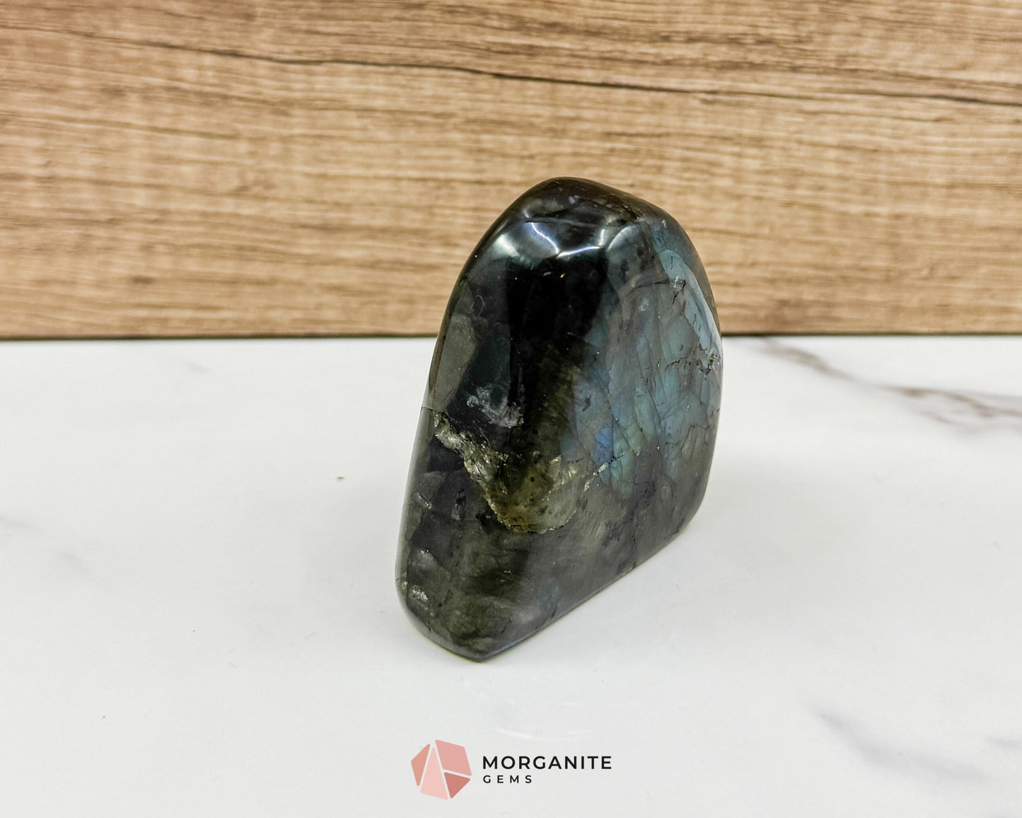 Electric Midnight Labradorite Freeform No. 6 – 6oz Polished Crystal for Intuition Magic & Aura Protection