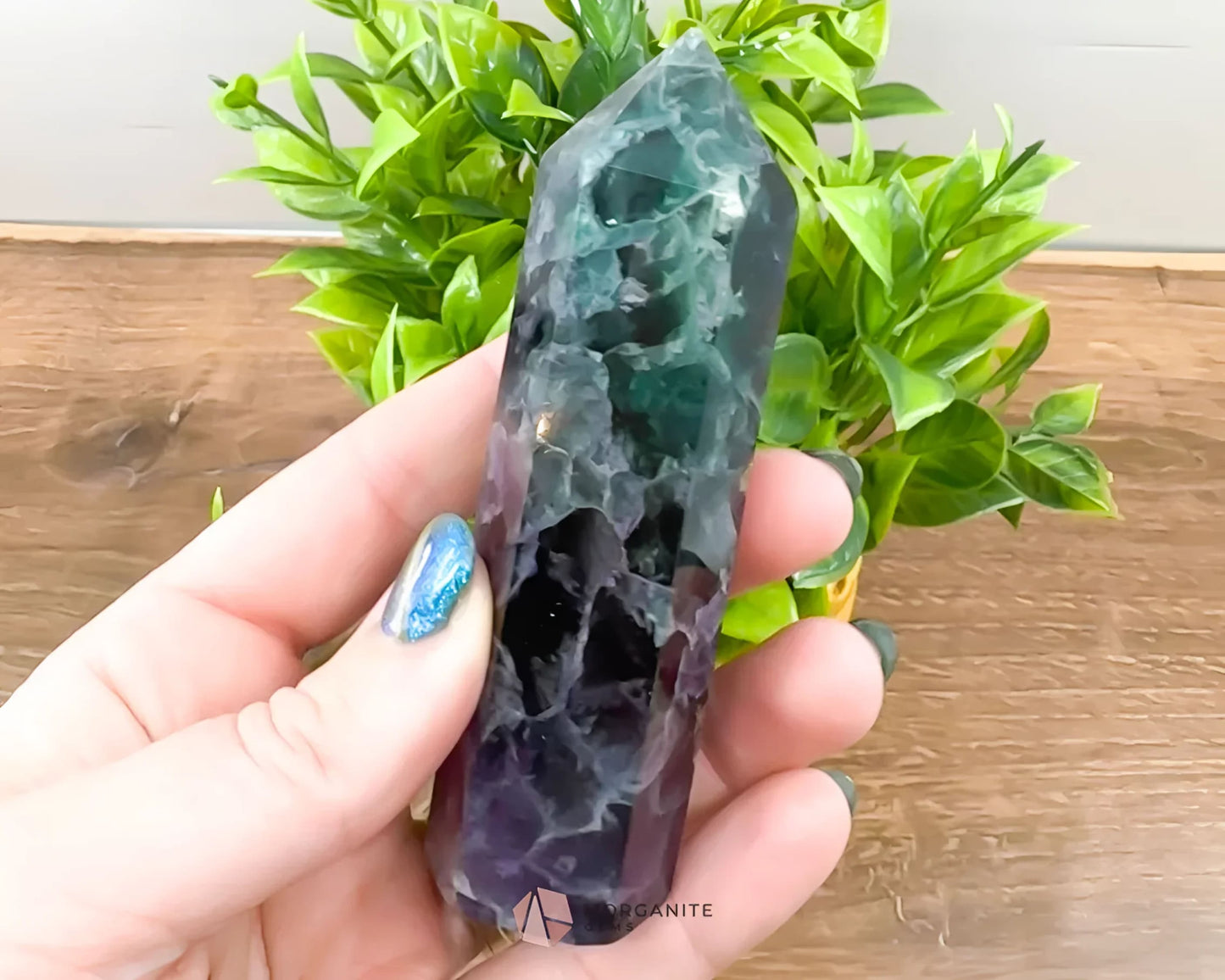 Fluorite Tower Point: Vibrant Clarity and Energy Amplification-Morganite Gems