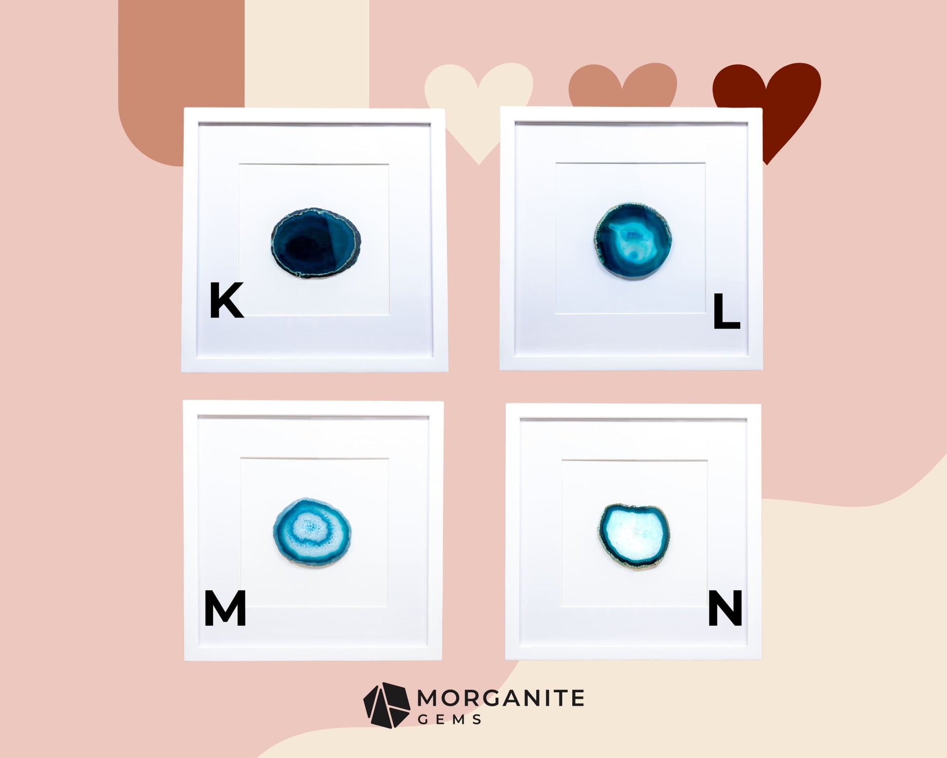 Framed Agate Slices Wall Art - Home & Living