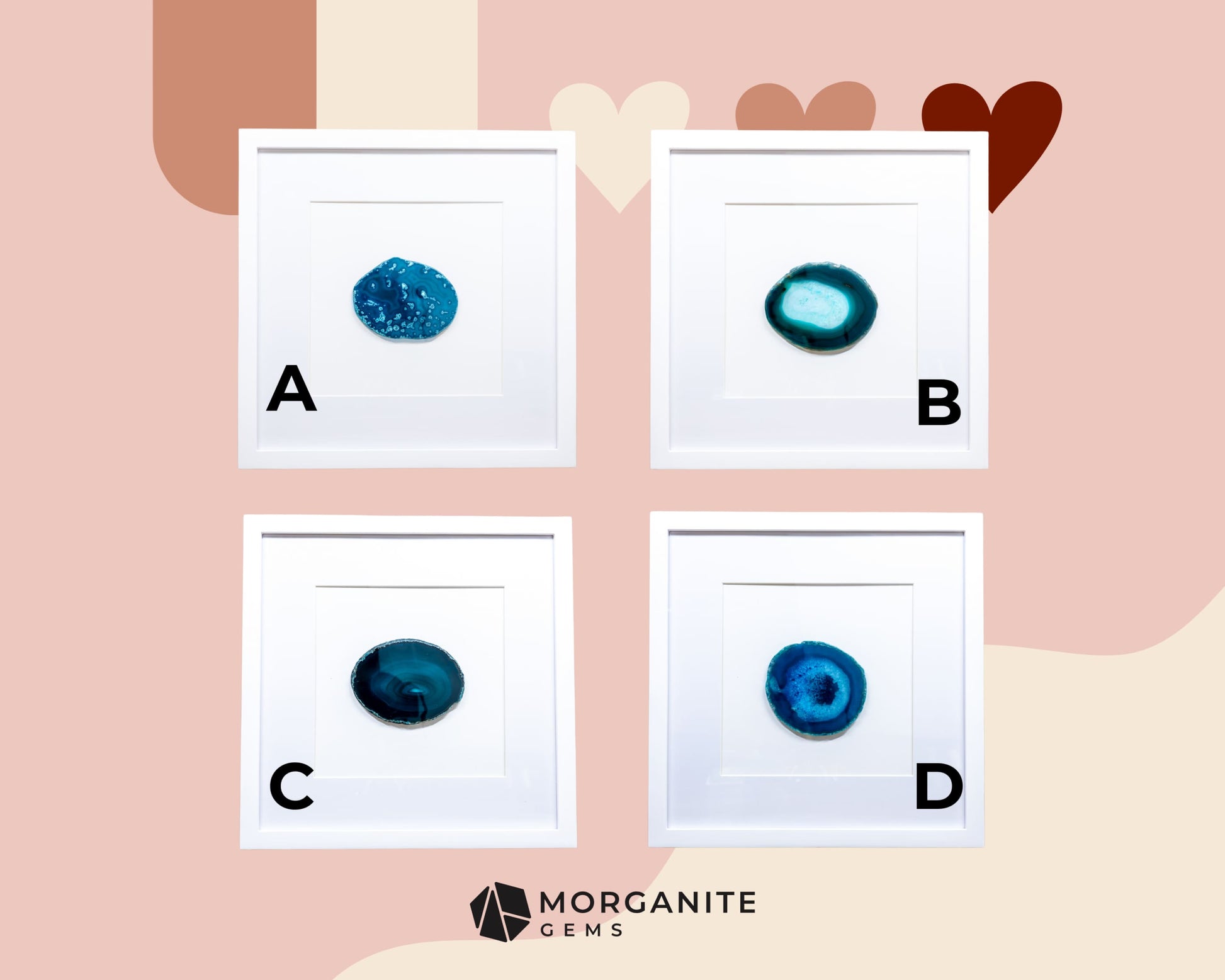 Framed Agate Slices Wall Art - Home & Living