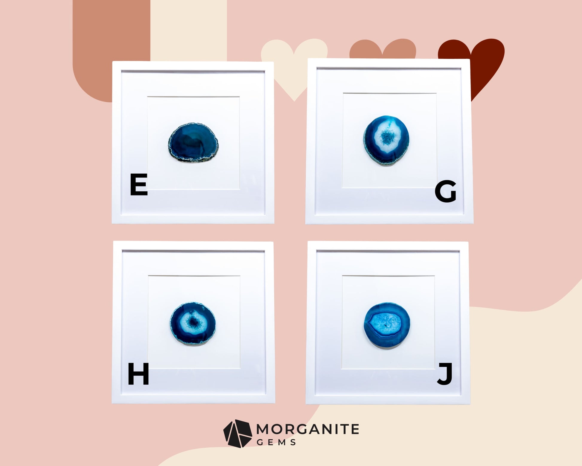 Framed Agate Slices Wall Art - Home & Living