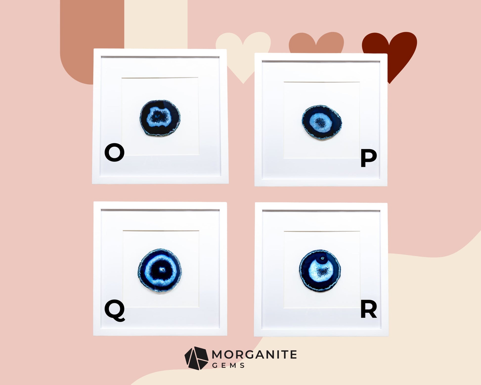 Framed Agate Slices Wall Art - Home & Living