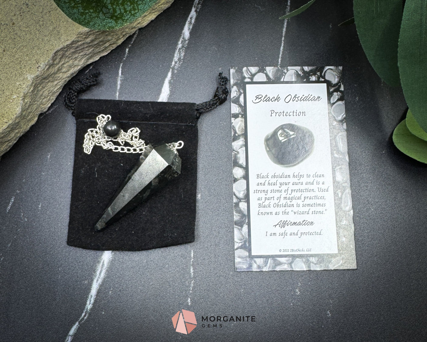 Gemini Pendulum Set – Astrology Crystal Divination Kit with Gift Box Zodiac Mat & Intuitive Energy Tools - Black