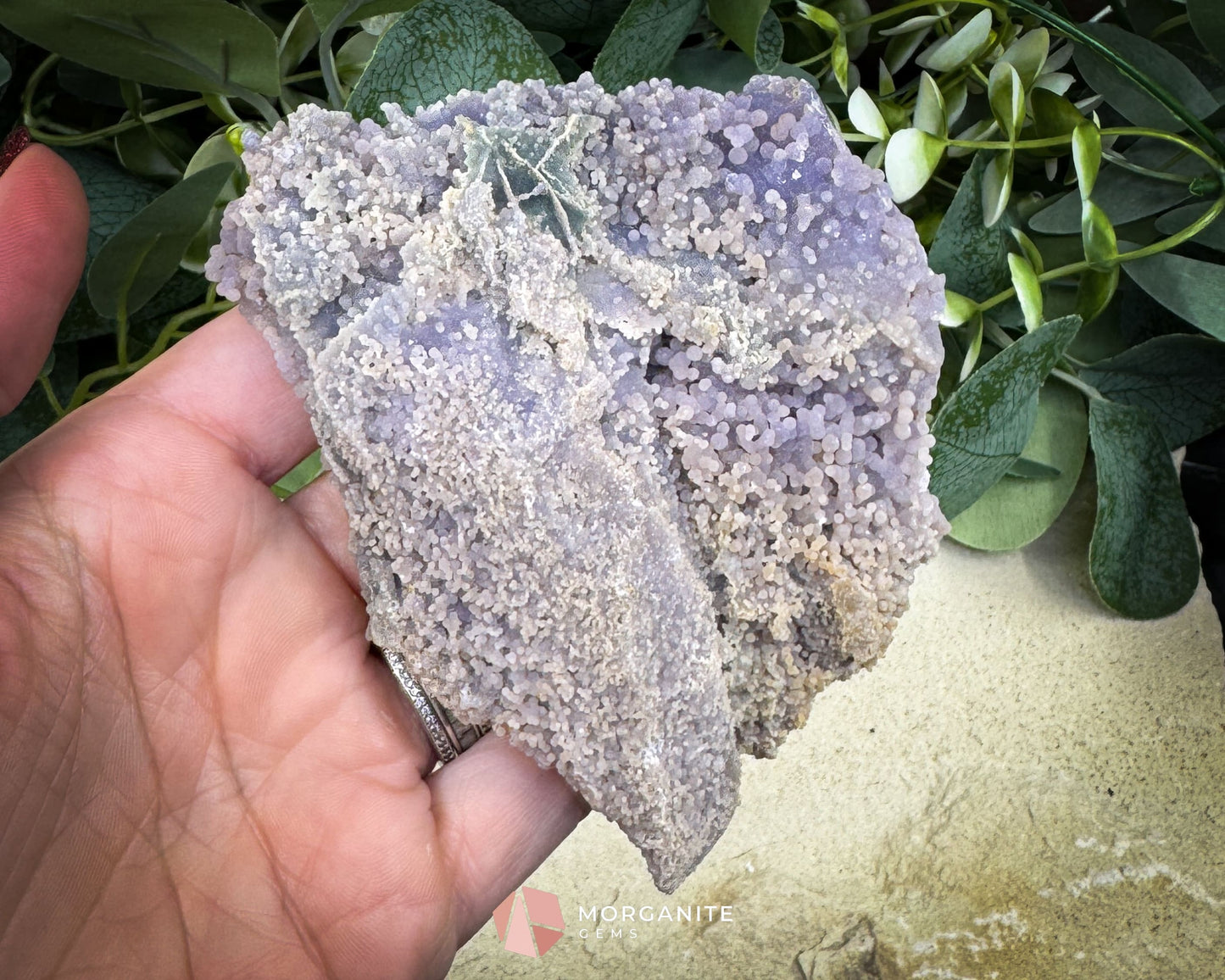 Grape Agate Cluster Specimen 190g – Purple Botryoidal Chalcedony for Meditation & Healing - Metaphysical Crystals