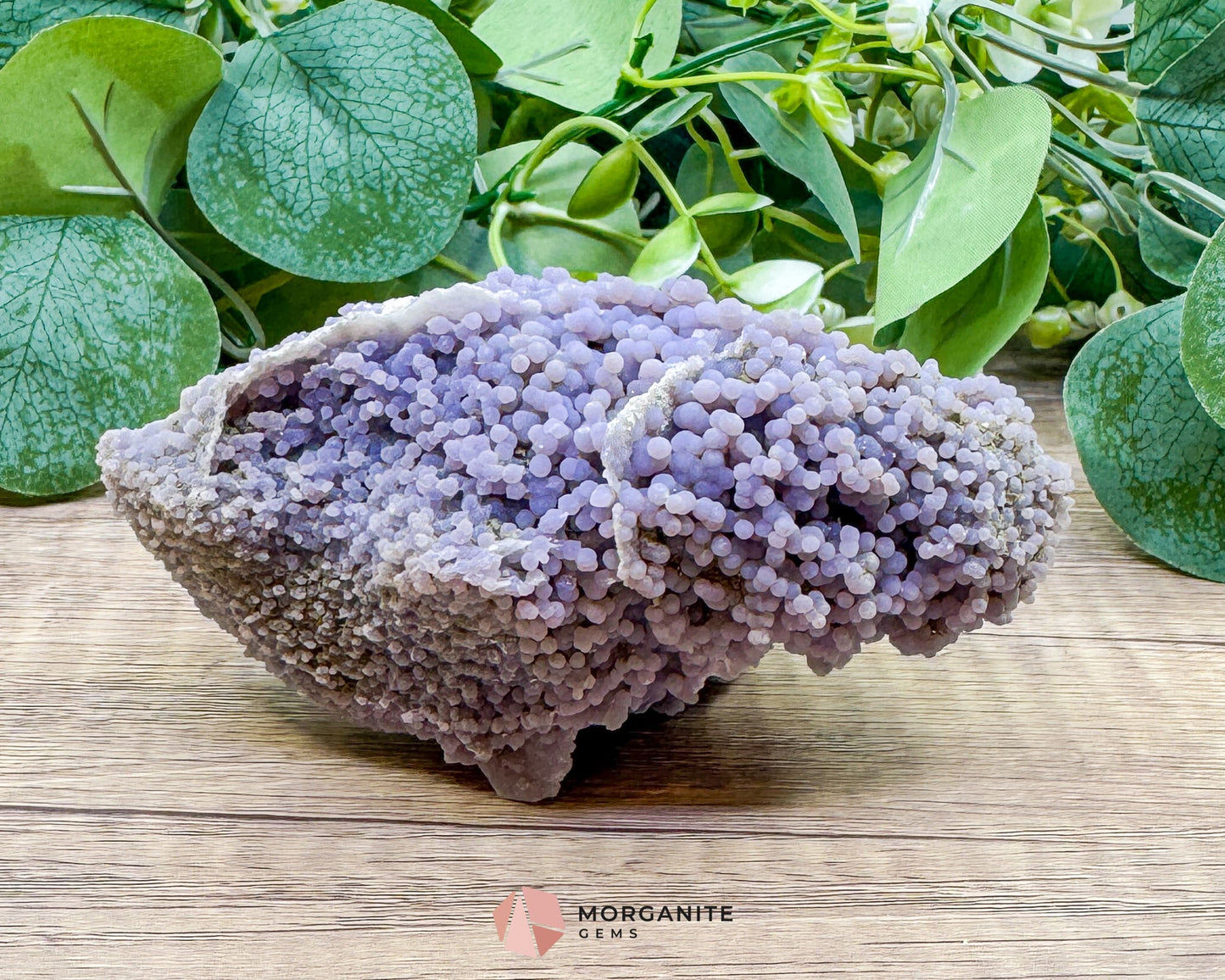Grape Agate Crystal Cluster No. 2 – Rare Purple Chalcedony Botryoidal Formation for Healing & Spiritual Energy