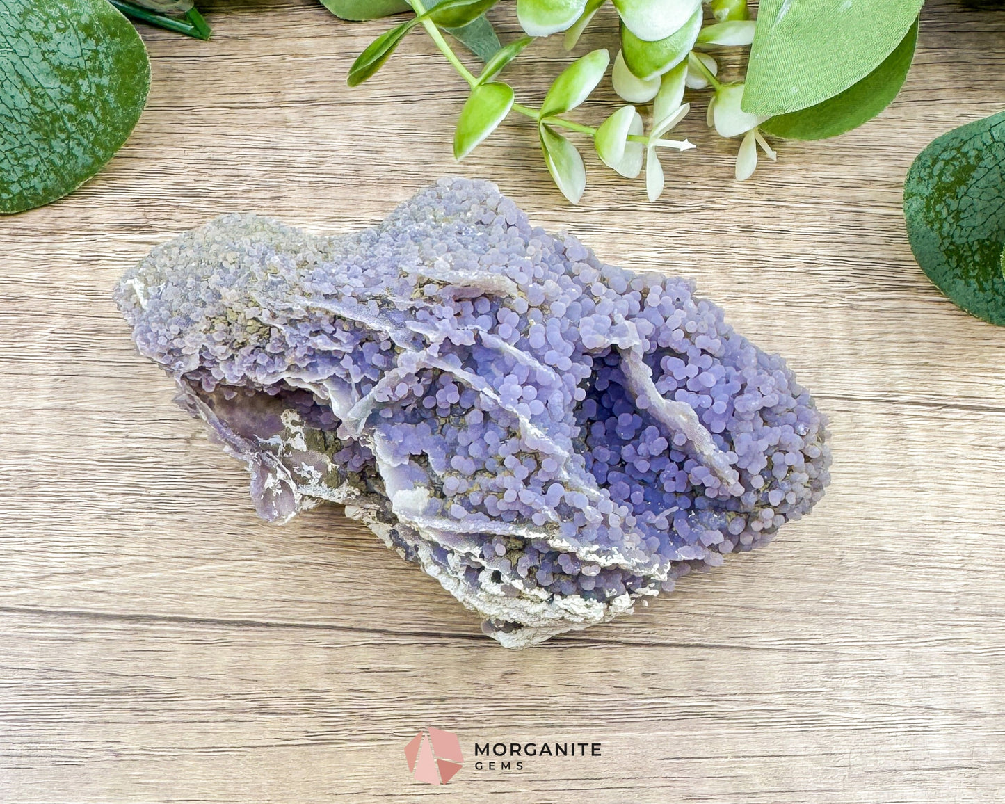 Grape Agate Crystal Cluster No. 2 – Rare Purple Chalcedony Botryoidal Formation for Healing & Spiritual Energy