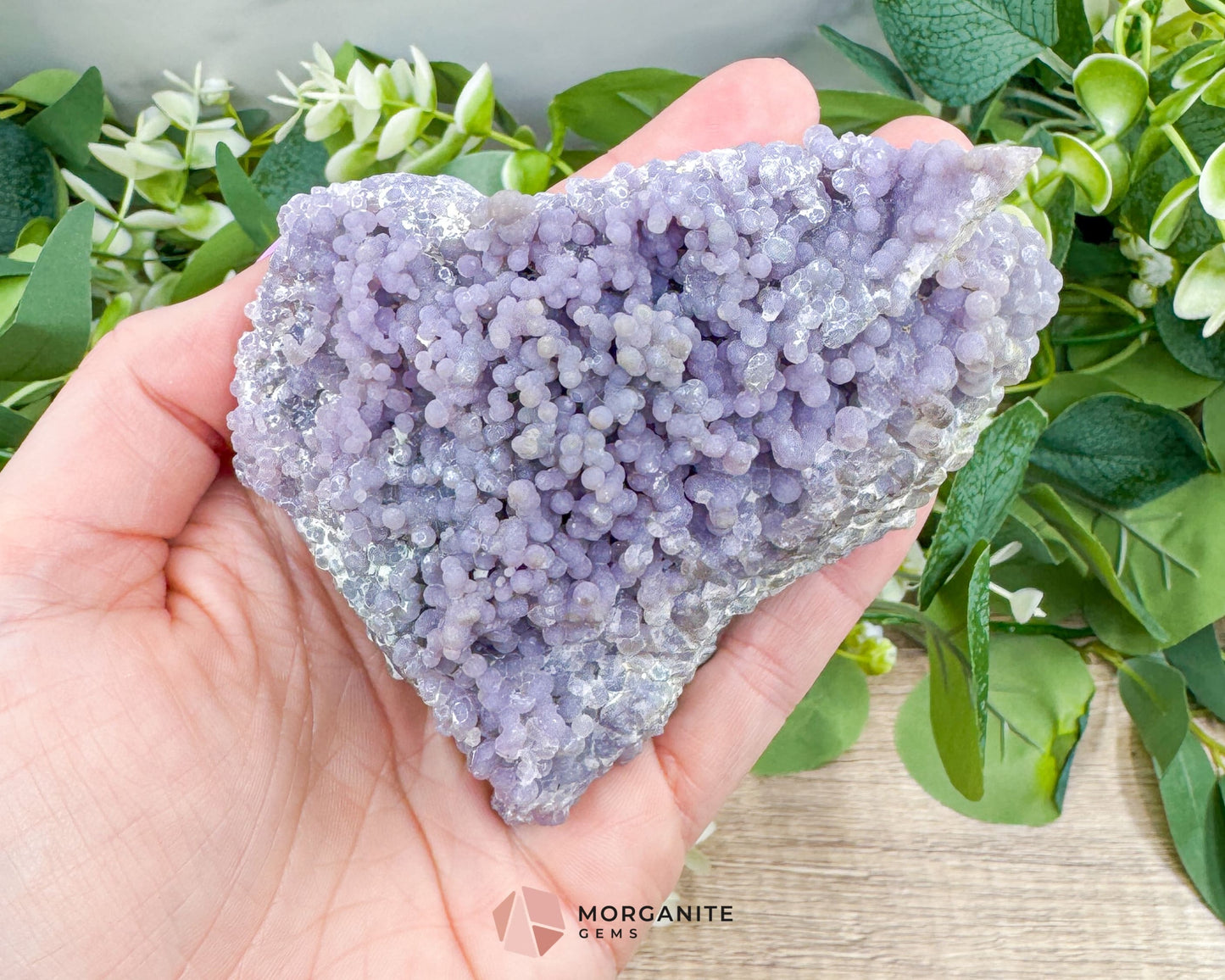 Grape Agate Crystal Cluster No. 4 – Rare Purple Chalcedony Botryoidal Specimen for Intuition & Inner Peace