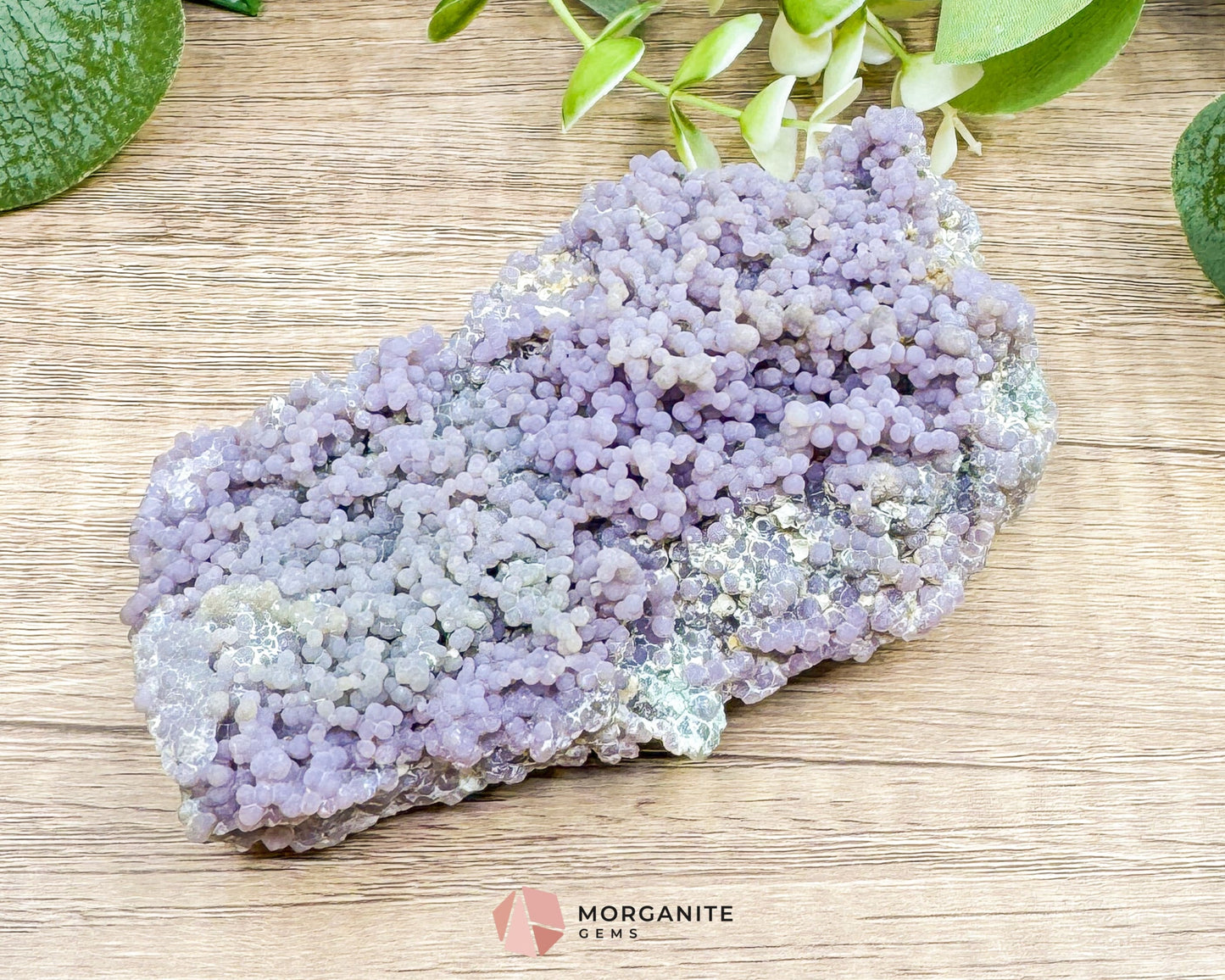 Grape Agate Crystal Cluster – Rare Purple Chalcedony Botryoidal Formation for Intuition Healing & Spiritual Display No.