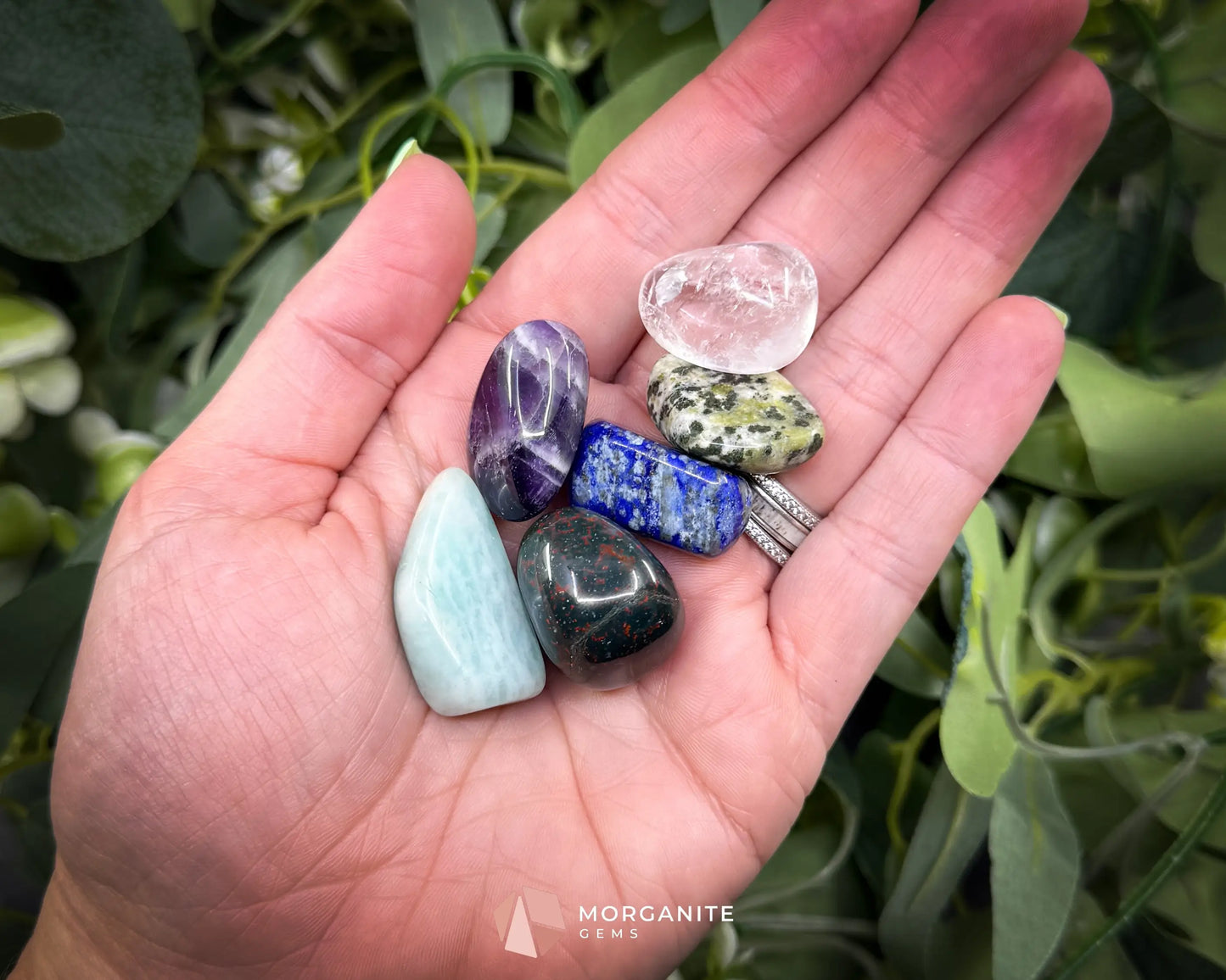 Pisces Zodiac Crystal Set | 6 Gemstones + Selenite Spiral Cage & Gift Box - Metaphysical Crystals