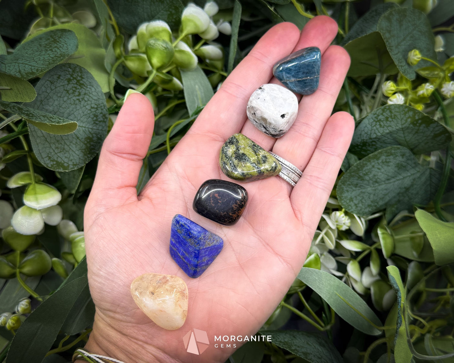 Libra Zodiac Crystal Set | 6 Gemstones + Selenite Spiral Cage & Gift Box - Metaphysical Crystals