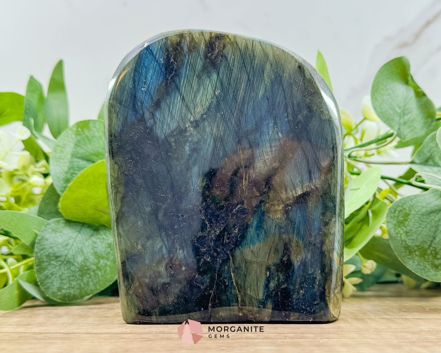 Labradorite Freeform No.3 – 1.46kg Polished Standing Crystal for Protection Intuition & Energy Shielding - Metaphysical