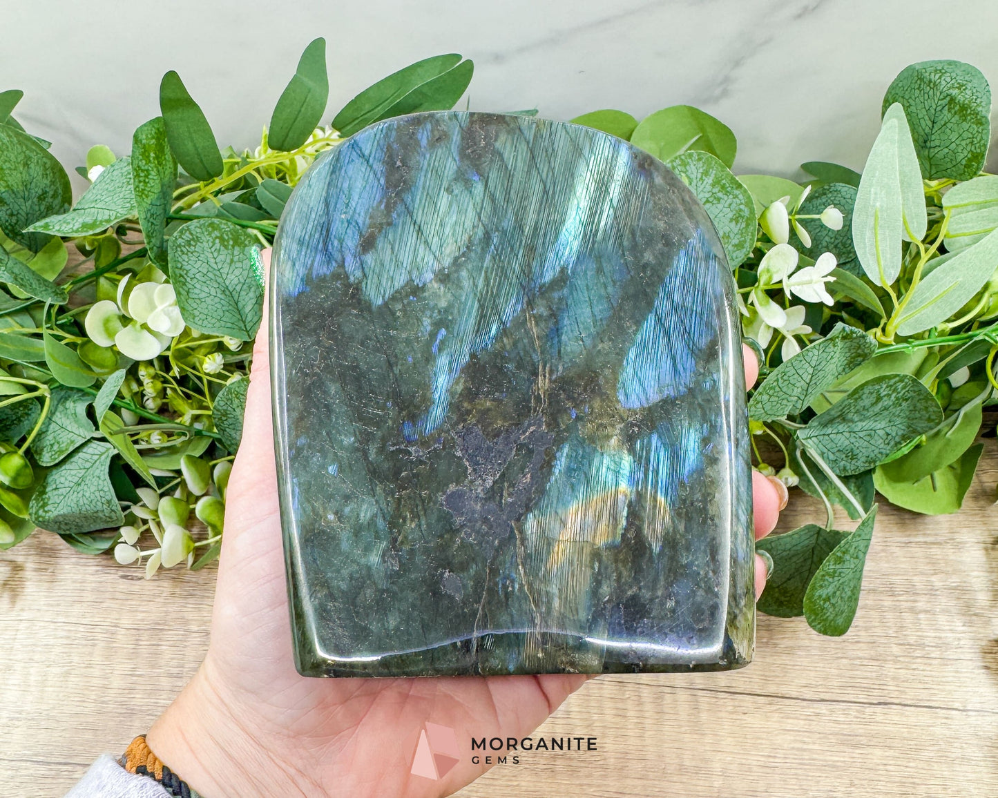 Labradorite Freeform No.3 – 1.46kg Polished Standing Crystal for Protection Intuition & Energy Shielding - Metaphysical