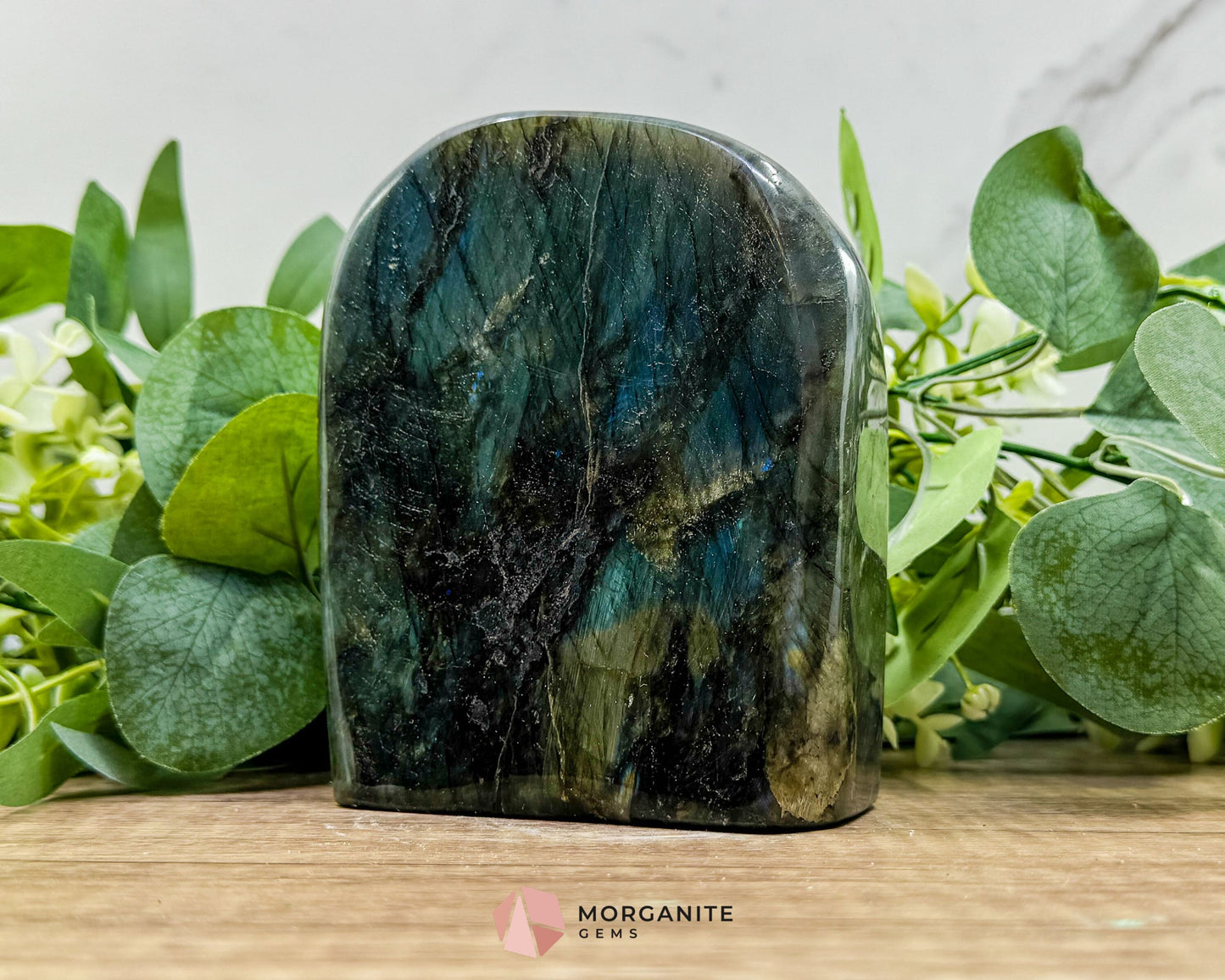Labradorite Freeform No.3 – 1.46kg Polished Standing Crystal for Protection Intuition & Energy Shielding - Metaphysical