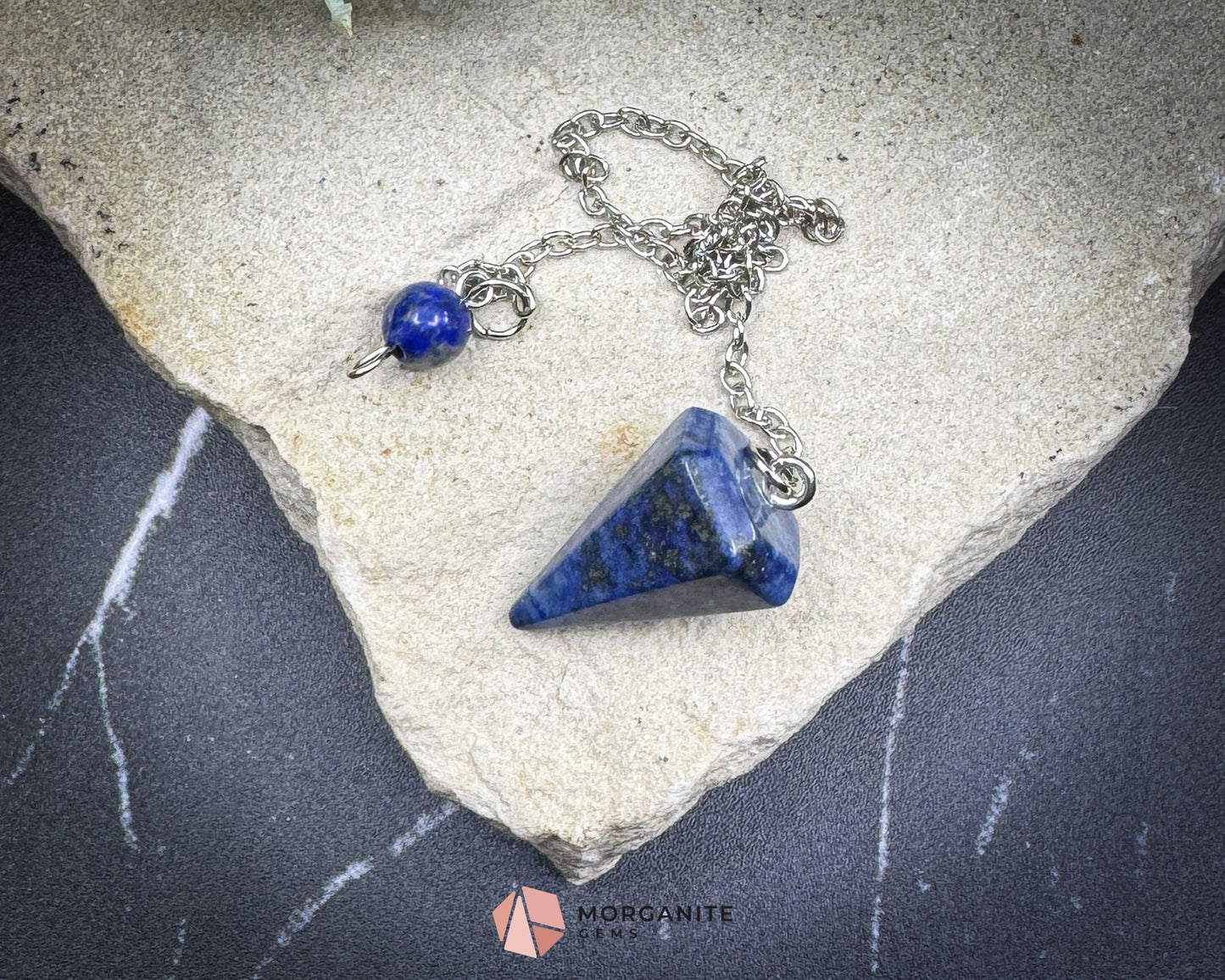 Lapis Lazuli Pendulum for Wisdom & Intuition - Metaphysical Crystals