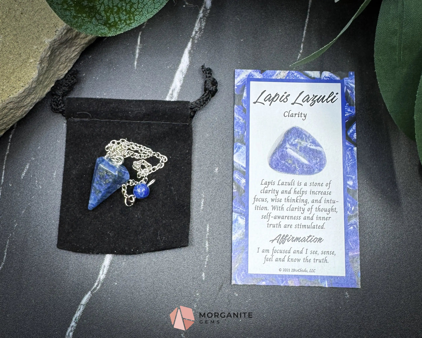 Lapis Lazuli Pendulum for Wisdom & Intuition - Metaphysical Crystals