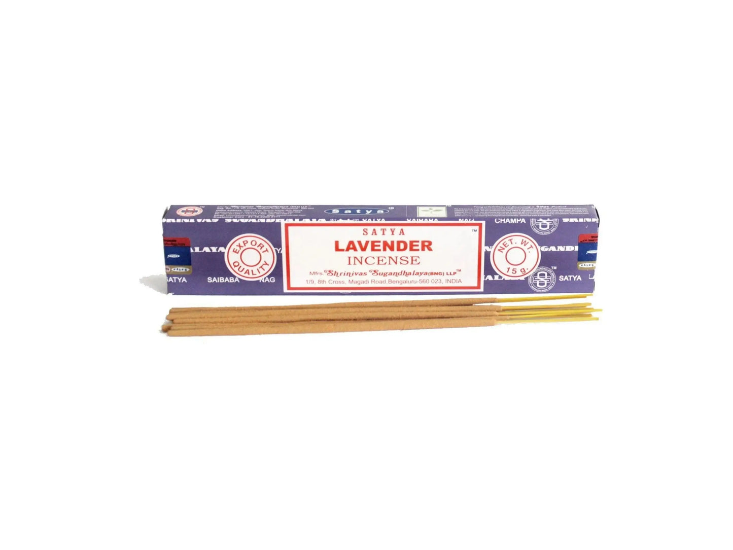 Satya Incense Sticks β Authentic Scents for Rituals Cleansing and Calm - Lavender