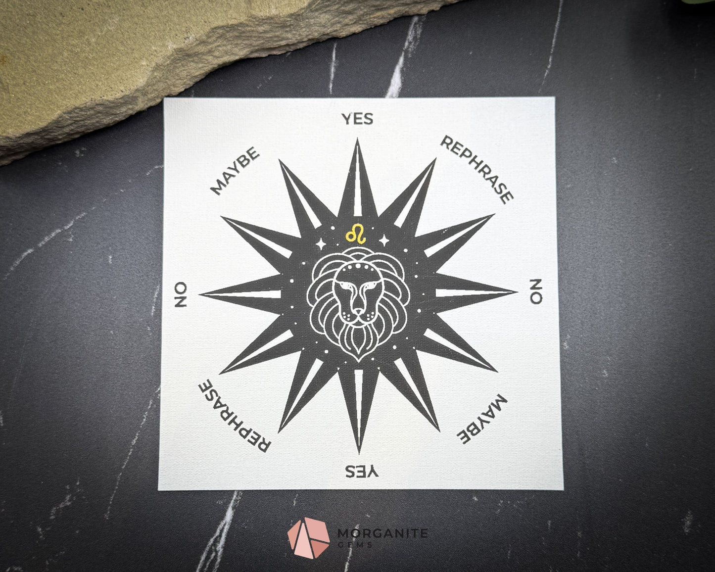 Leo Pendulum Set – Astrology Crystal Divination Kit with Zodiac Mat Gift Box & Confidence-Boosting Energy Tools