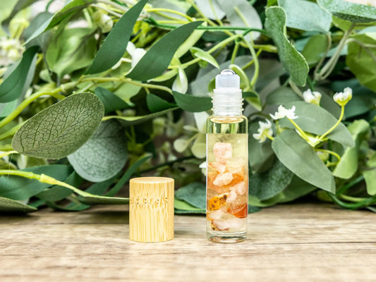 Litha Crystal Infused Roll-On Essential Oil Blend Sabbat - Essential Oil