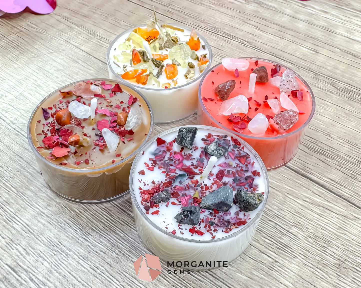 Lover’s Passion Tea Light Candle Set | Romantic Soy Tea Lights | Sensual Valentine Gift - Container Candles