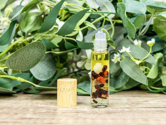 Mabon Crystal Infused Roll-On Essential Oil Blend Sabbat - Essential Oil