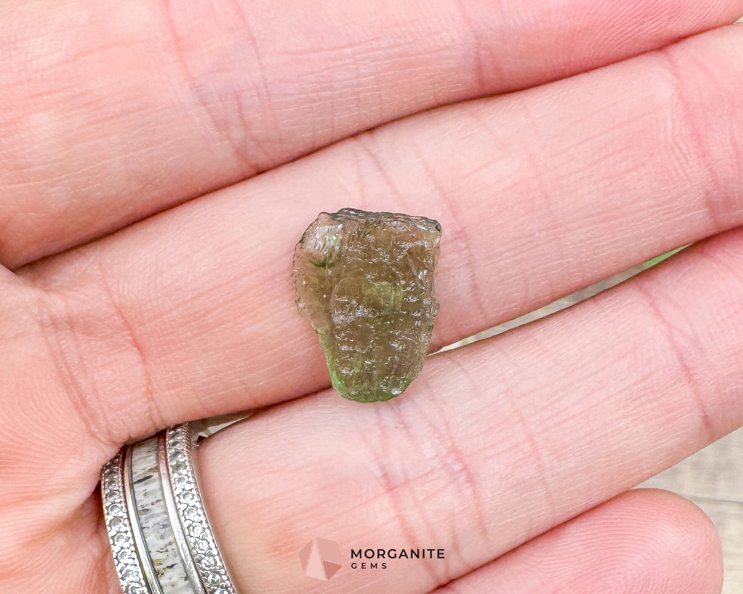 Moldavite Specimen No. 3 | Genuine Czech Tektite for Transformation Protection & Spiritual Acceleration - Metaphysical