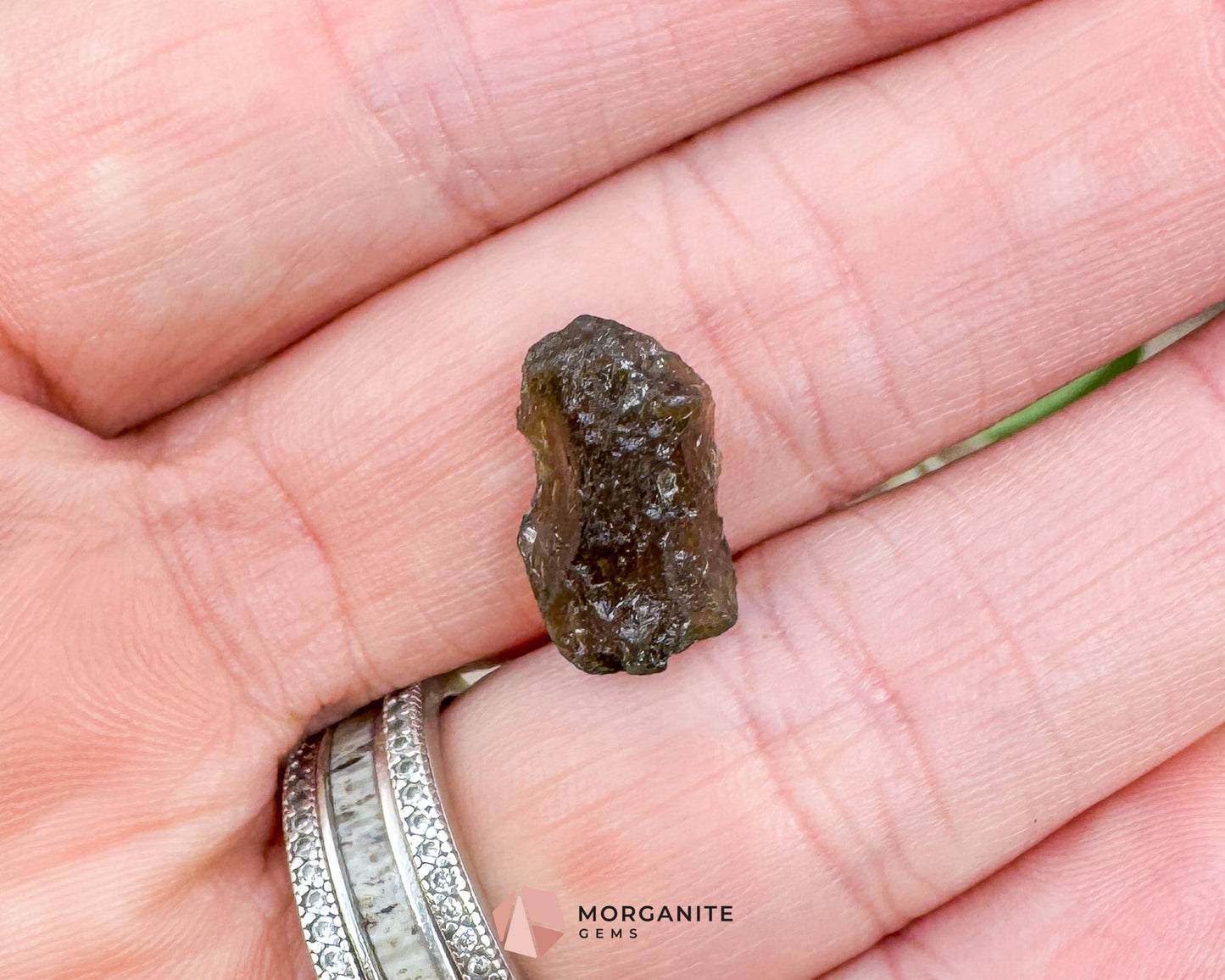 Moldavite Specimen No. 5 | Authentic Czech Tektite for Spiritual Awakening Protection & High-Vibe Transformation