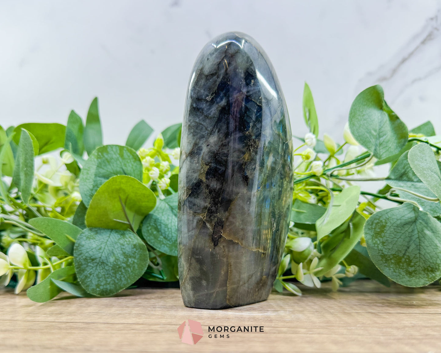 Multi Purple Fire Labradorite Freeform – 1.03kg Polished Standing Crystal for Intuition Magic & Higher Awareness