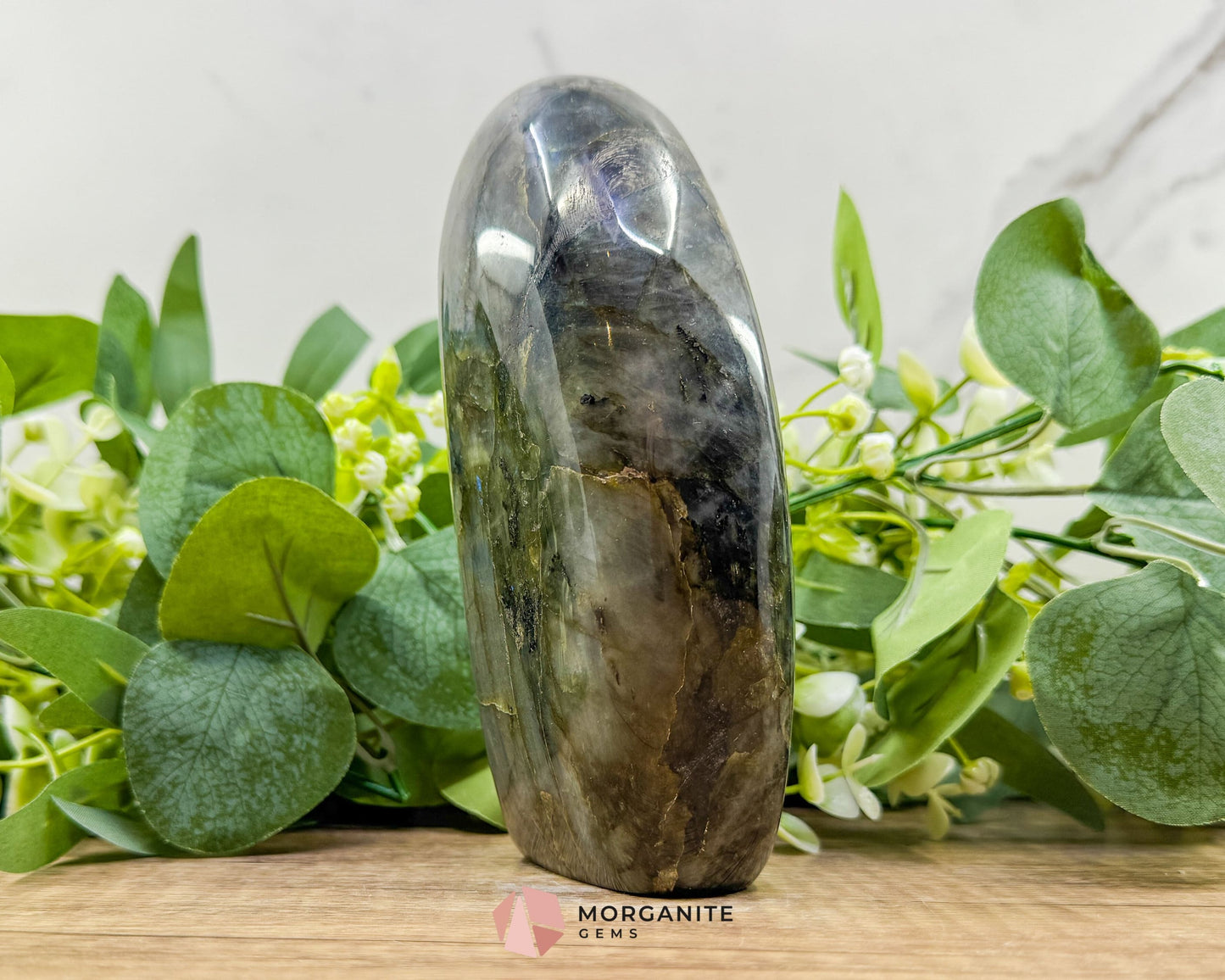 Multi Purple Fire Labradorite Freeform – 1.03kg Polished Standing Crystal for Intuition Magic & Higher Awareness