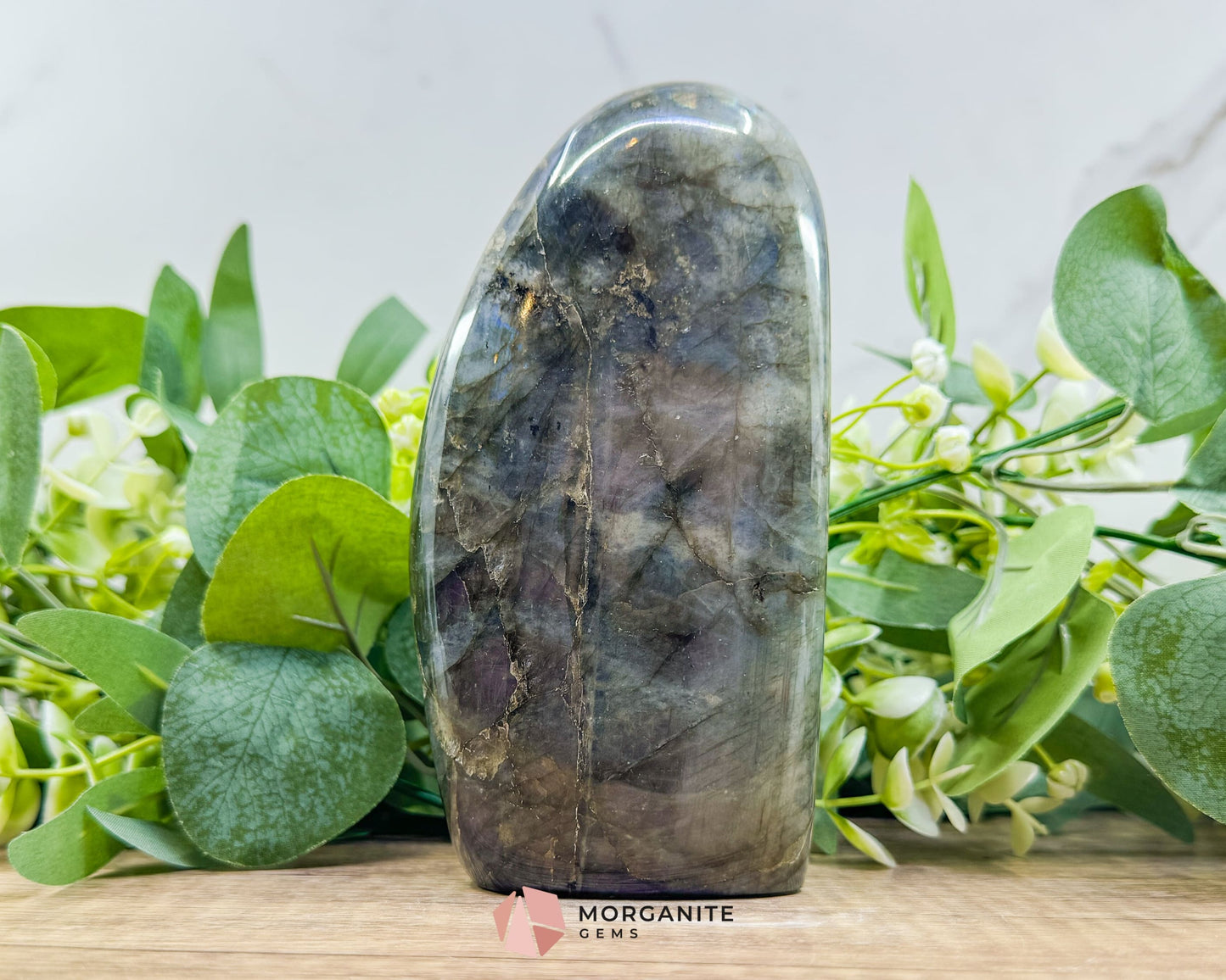 Multi Purple Fire Labradorite Freeform – 1.03kg Polished Standing Crystal for Intuition Magic & Higher Awareness