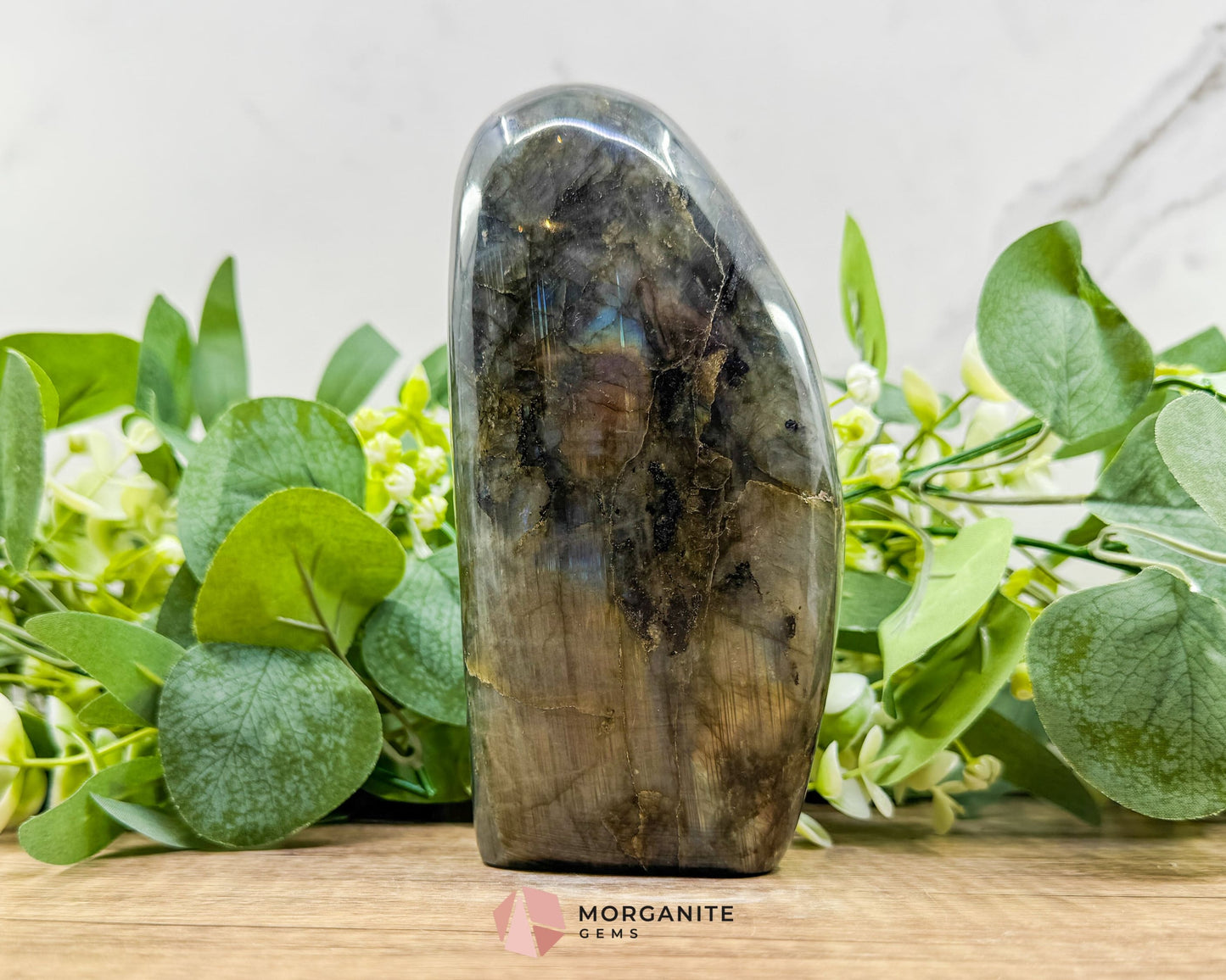 Multi Purple Fire Labradorite Freeform – 1.03kg Polished Standing Crystal for Intuition Magic & Higher Awareness