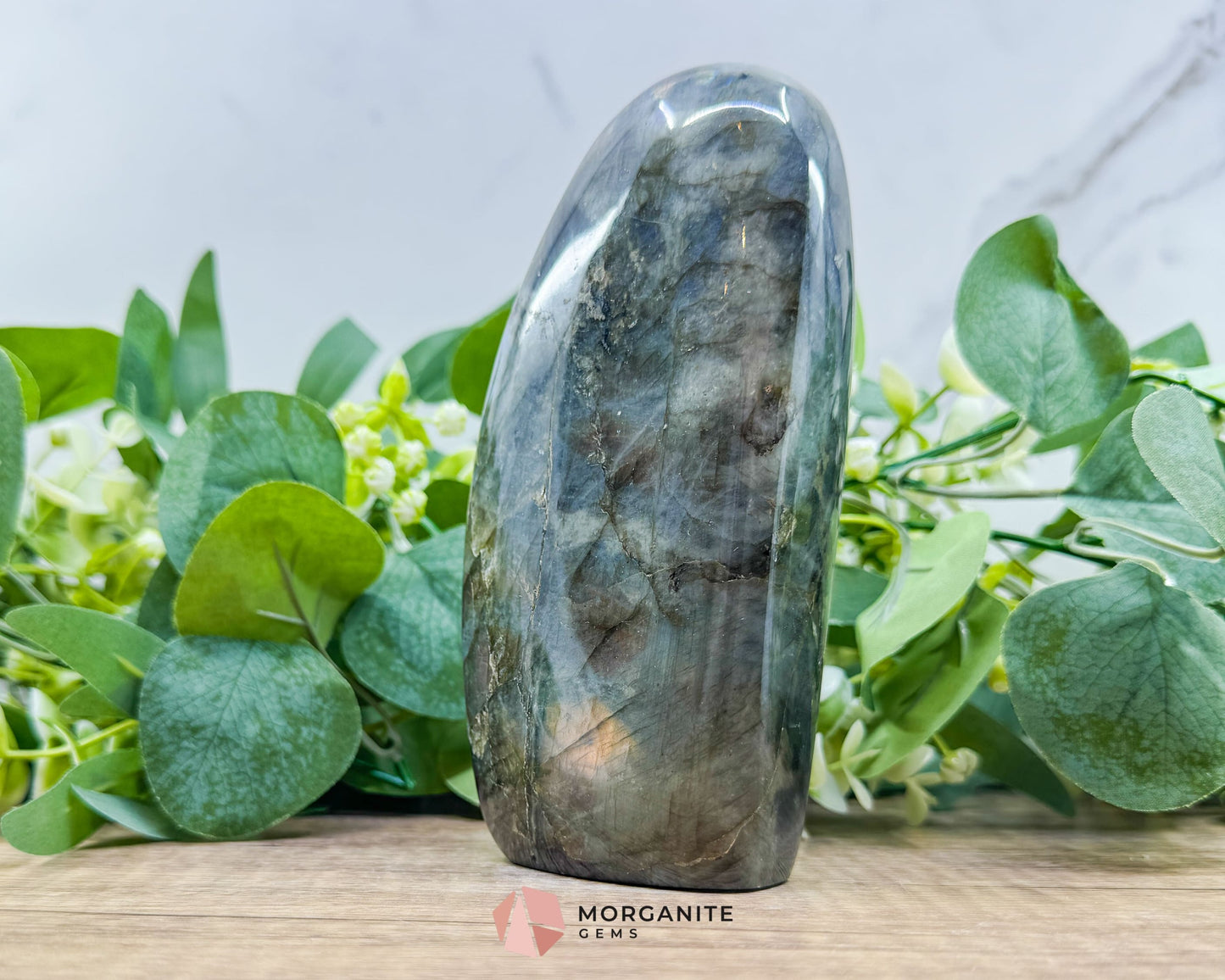 Multi Purple Fire Labradorite Freeform – 1.03kg Polished Standing Crystal for Intuition Magic & Higher Awareness