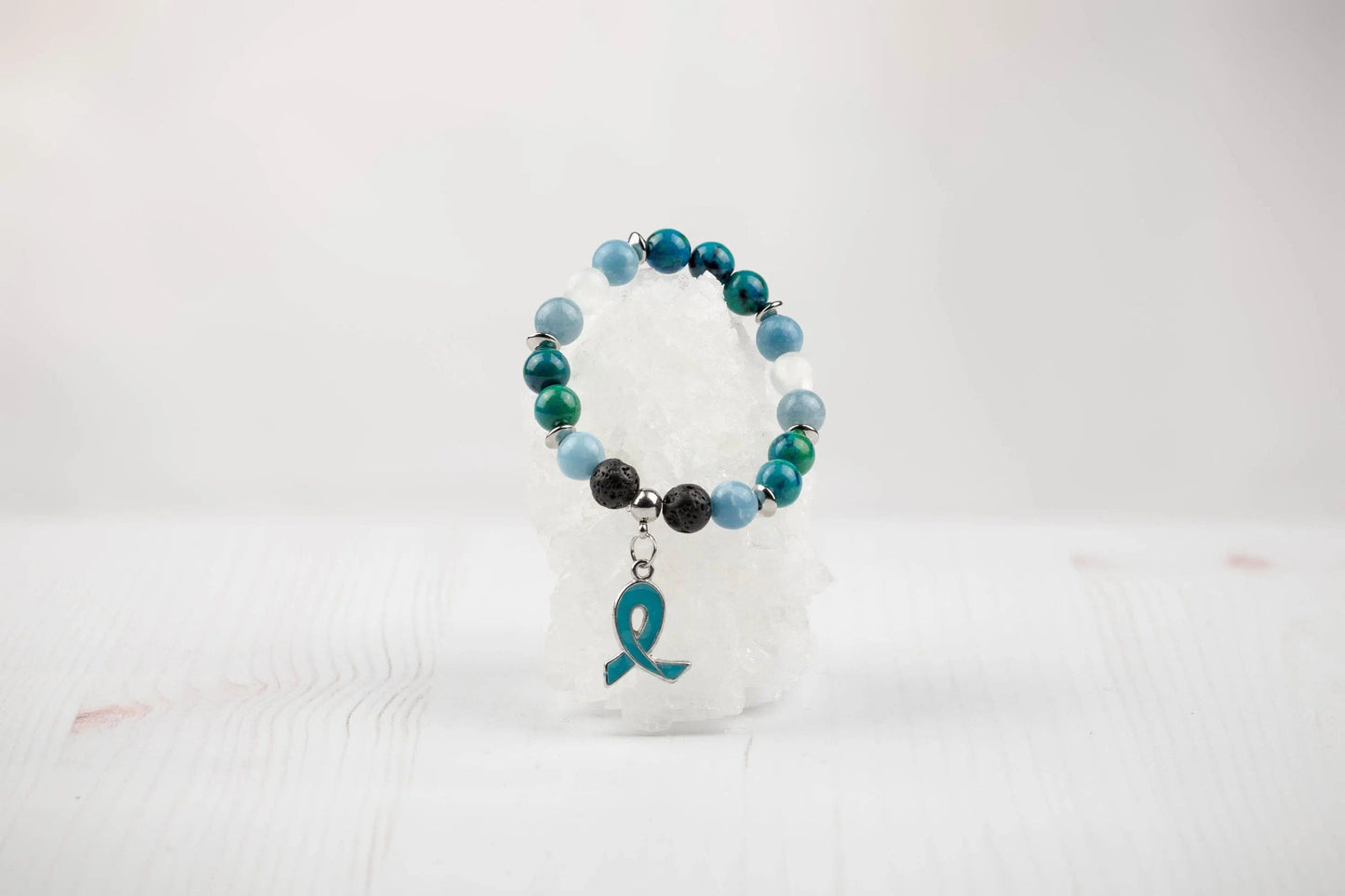 Ovarian Cancer Bracelet-Morganite Gems