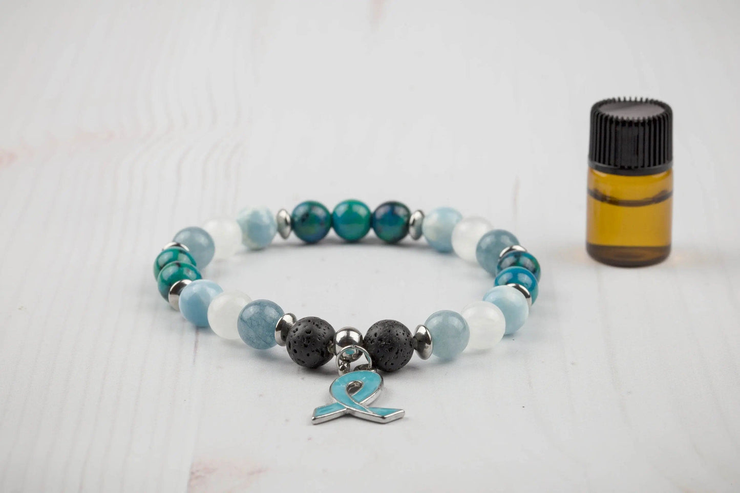 Ovarian Cancer Bracelet-Morganite Gems