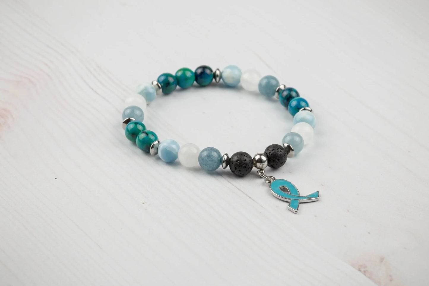 Ovarian Cancer Bracelet-Morganite Gems
