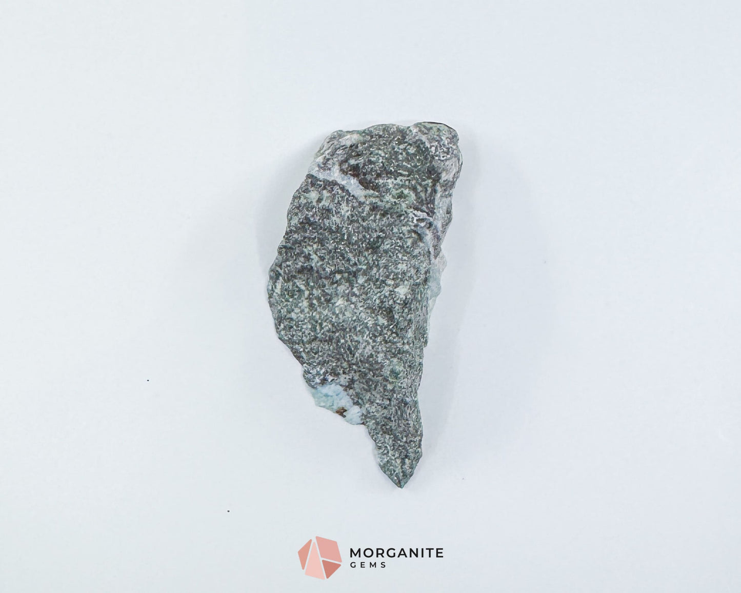 Raw Larimar with One Polished Side No. 11 | Rare Dominican Stone of Atlantis Crystal for Peace Expression & Emotional