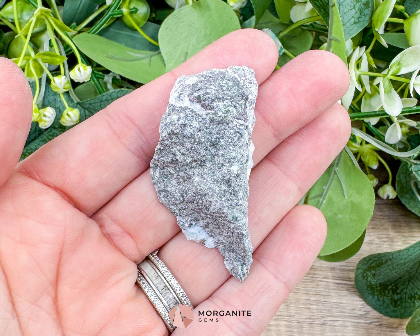 Raw Larimar with One Polished Side No. 11 | Rare Dominican Stone of Atlantis Crystal for Peace Expression & Emotional