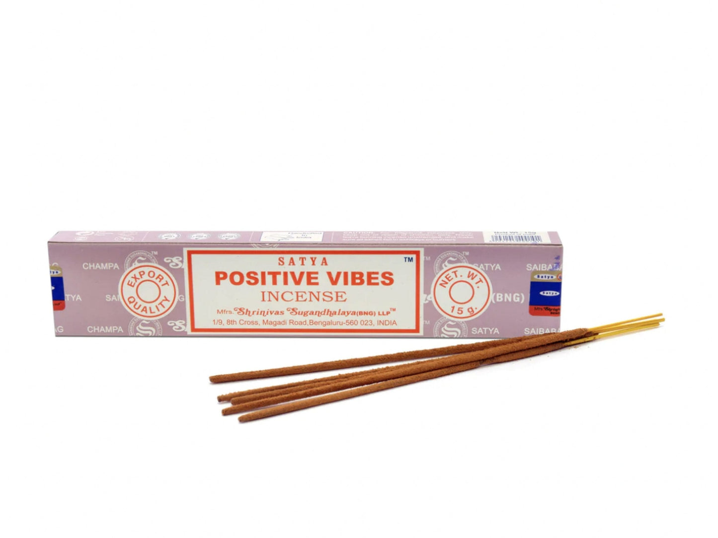 Satya Incense Sticks – Authentic Scents for Rituals Cleansing and Calm - Positive Vibes