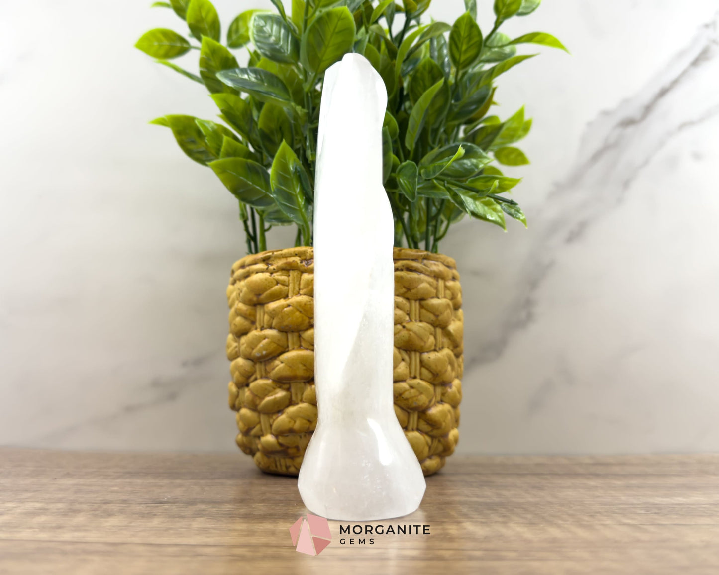 Selenite Angel Statue