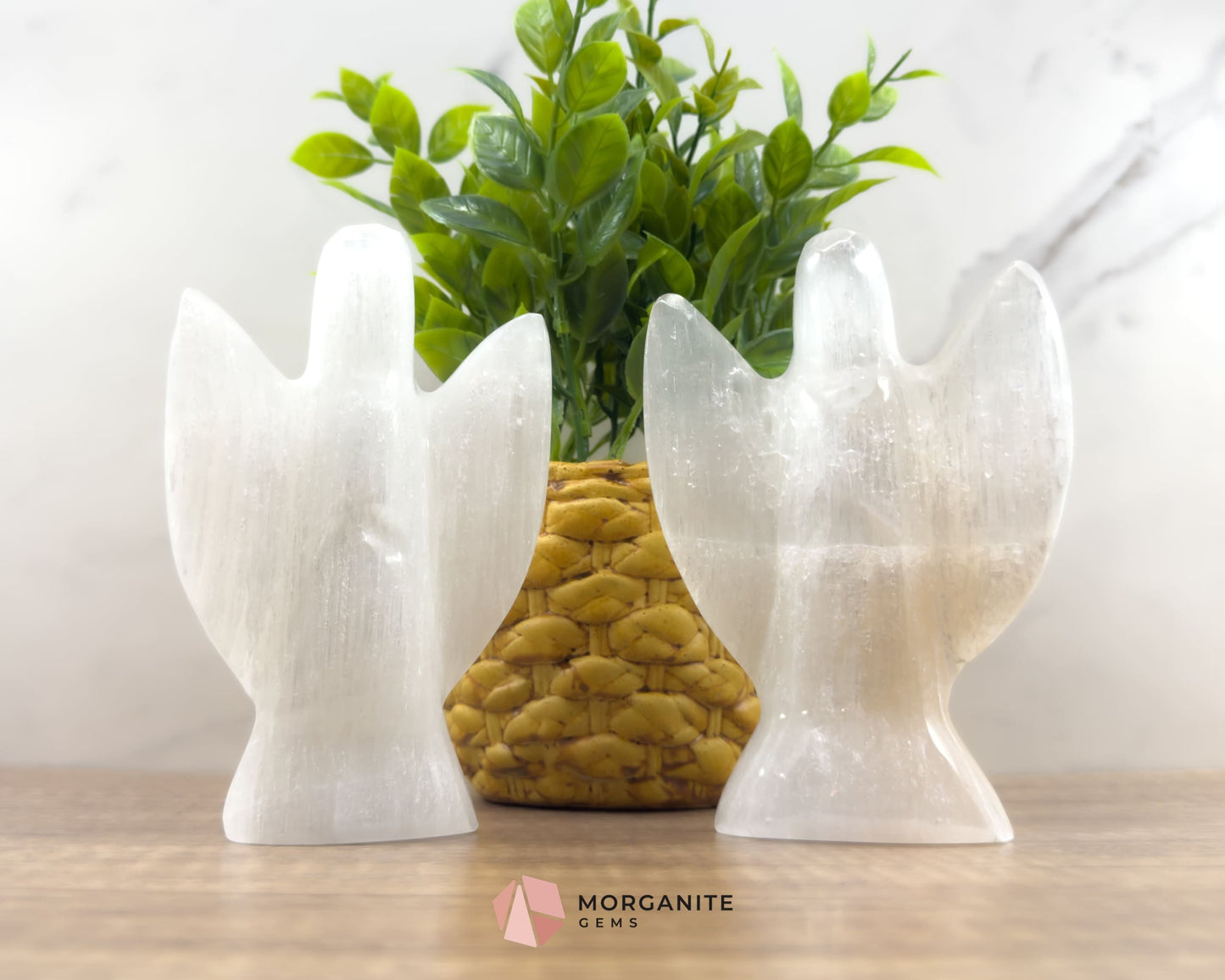 Selenite Angel Statue