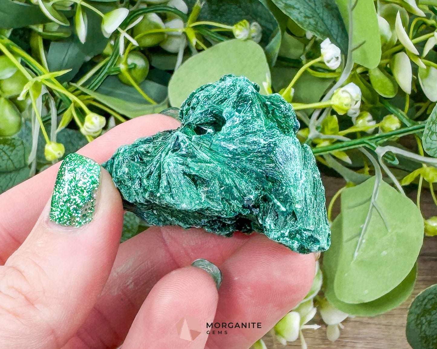 Velvet Malachite Cluster – 58g Natural Crystal for Heart Healing Protection & Transformation - Metaphysical Crystals