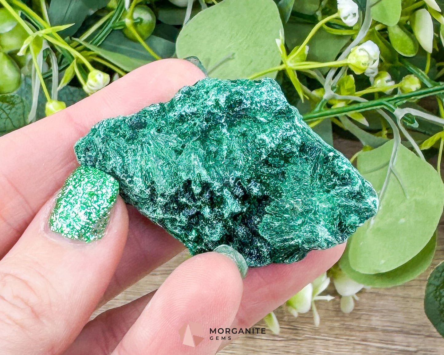 Velvet Malachite Cluster – 58g Natural Crystal for Heart Healing Protection & Transformation - Metaphysical Crystals