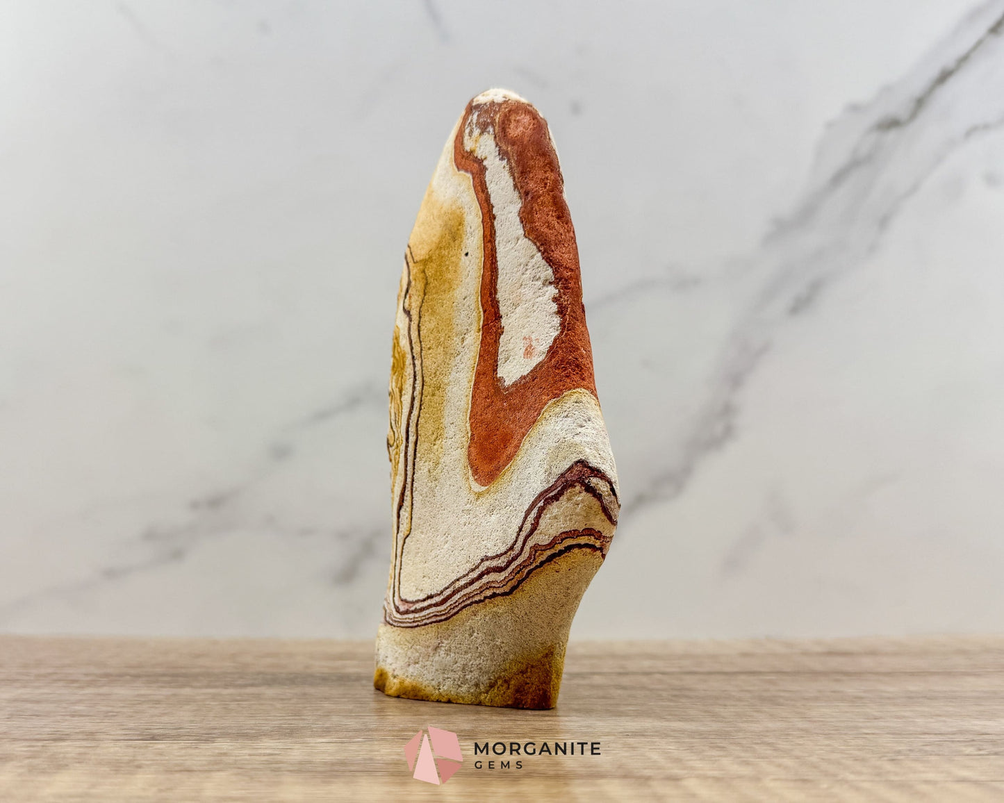 Wonderstone Freeform 6" – Handcrafted Natural Stone from Utah-Morganite Gems