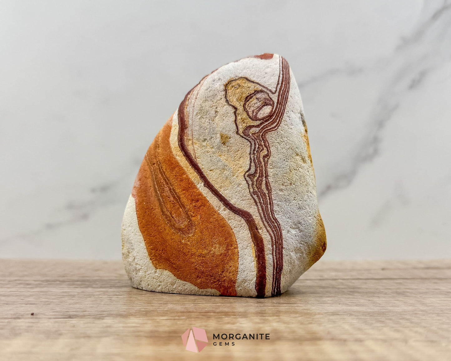 Wonderstone Freeform – Handcrafted 4-Inch Natural Stone from Utah-Morganite Gems