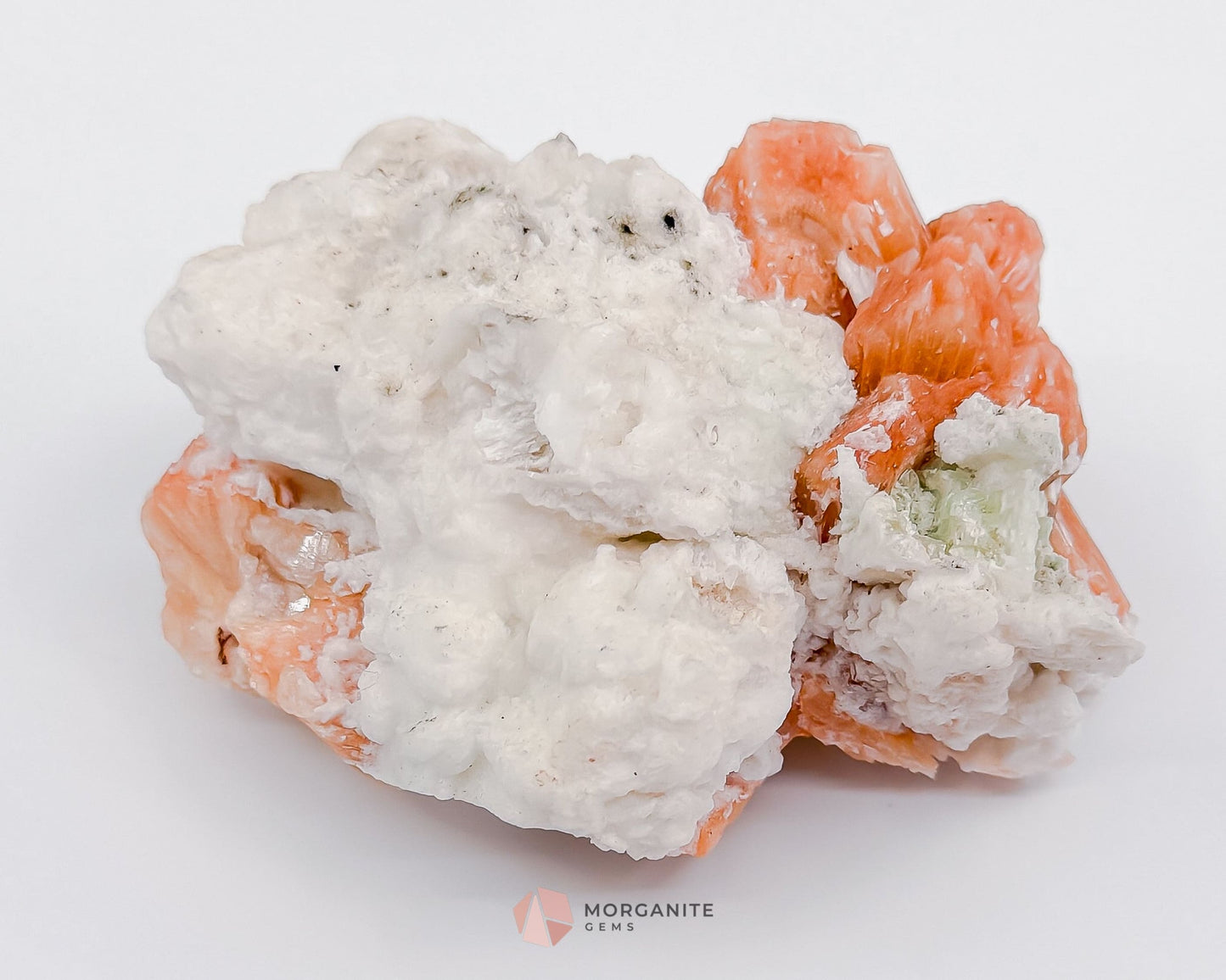 186g Heulandite and Bow Stilbite Cluster – Vibrant Natural Mineral Specimen-Morganite Gems