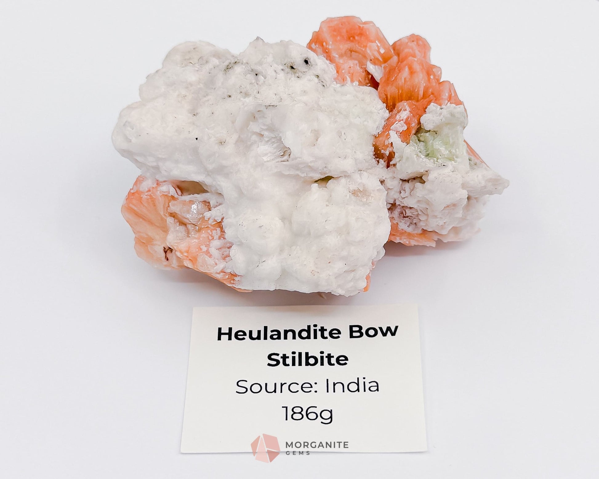 186g Heulandite and Bow Stilbite Cluster – Vibrant Natural Mineral Specimen-Morganite Gems