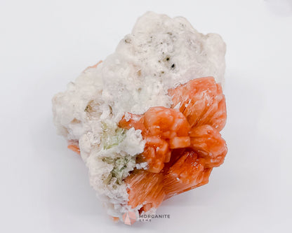 186g Heulandite and Bow Stilbite Cluster – Vibrant Natural Mineral Specimen-Morganite Gems